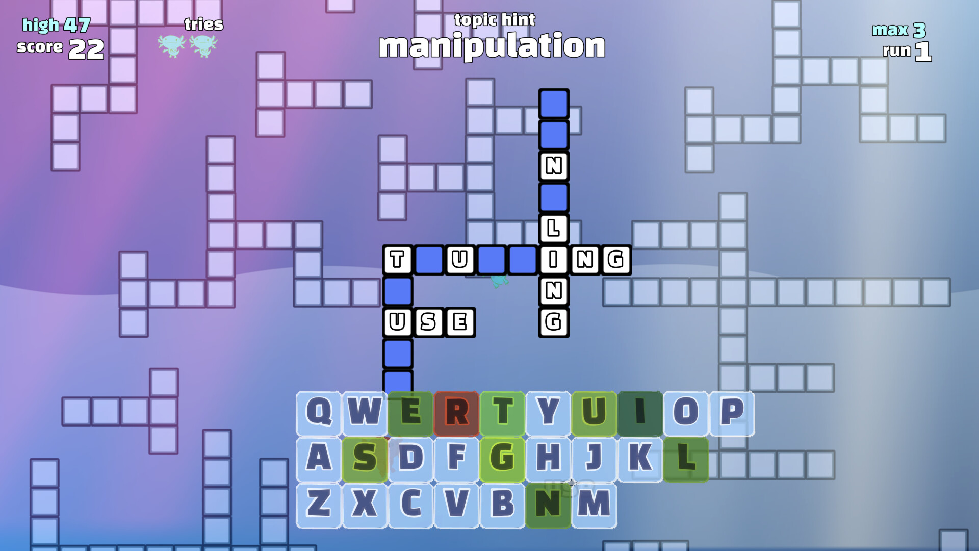 Lexilotl: Crossword Puzzle Run screenshot 4