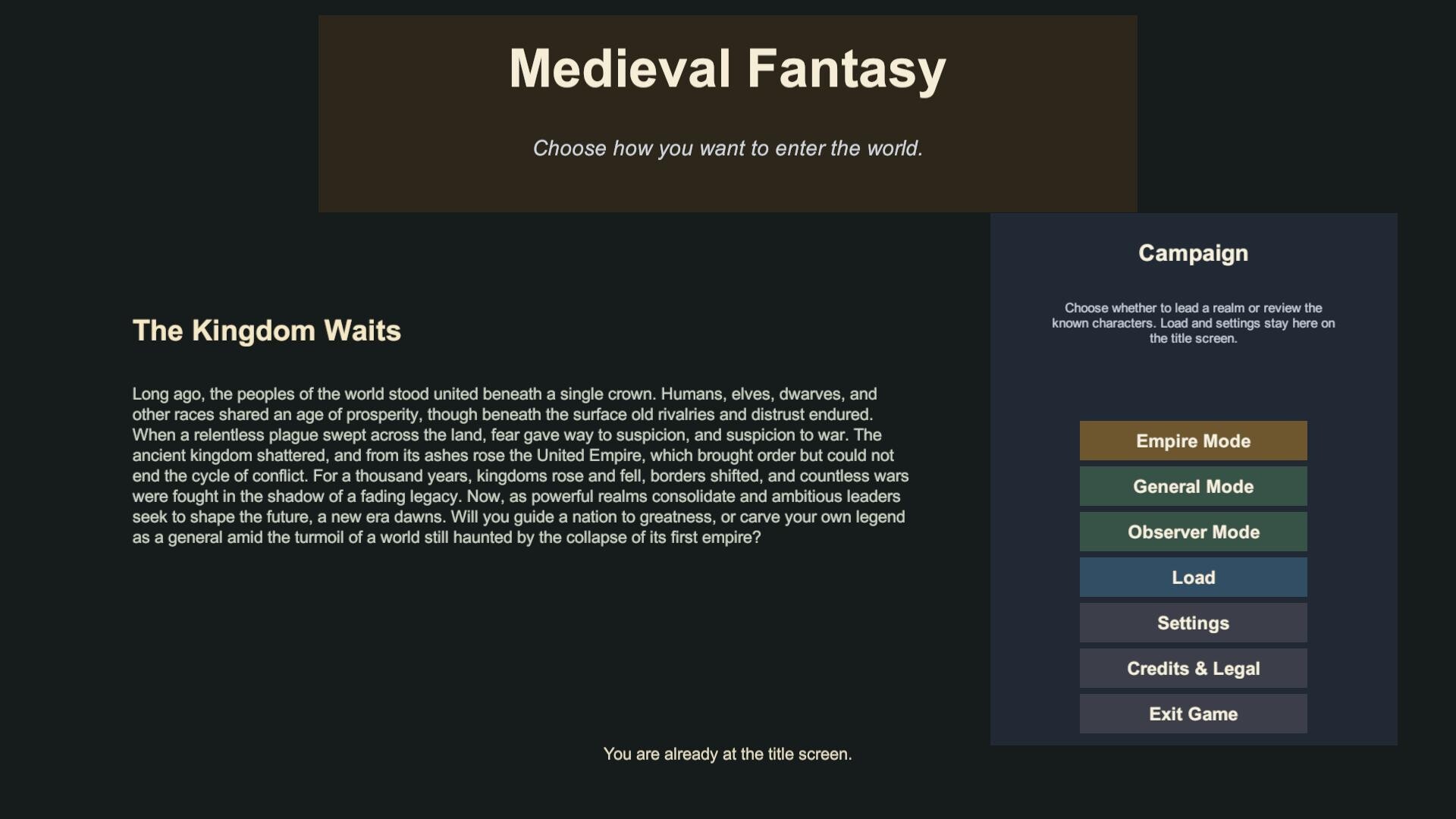 Medieval Fantasy trailer
