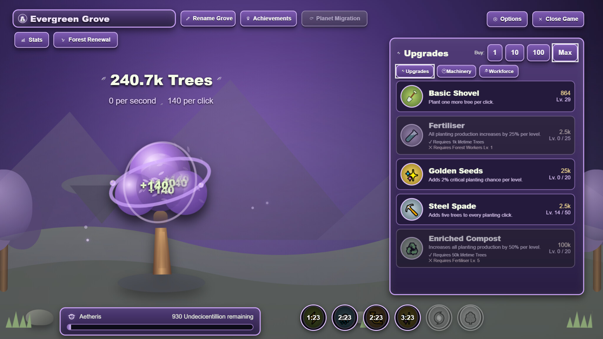 Evergreen Clicker screenshot 5