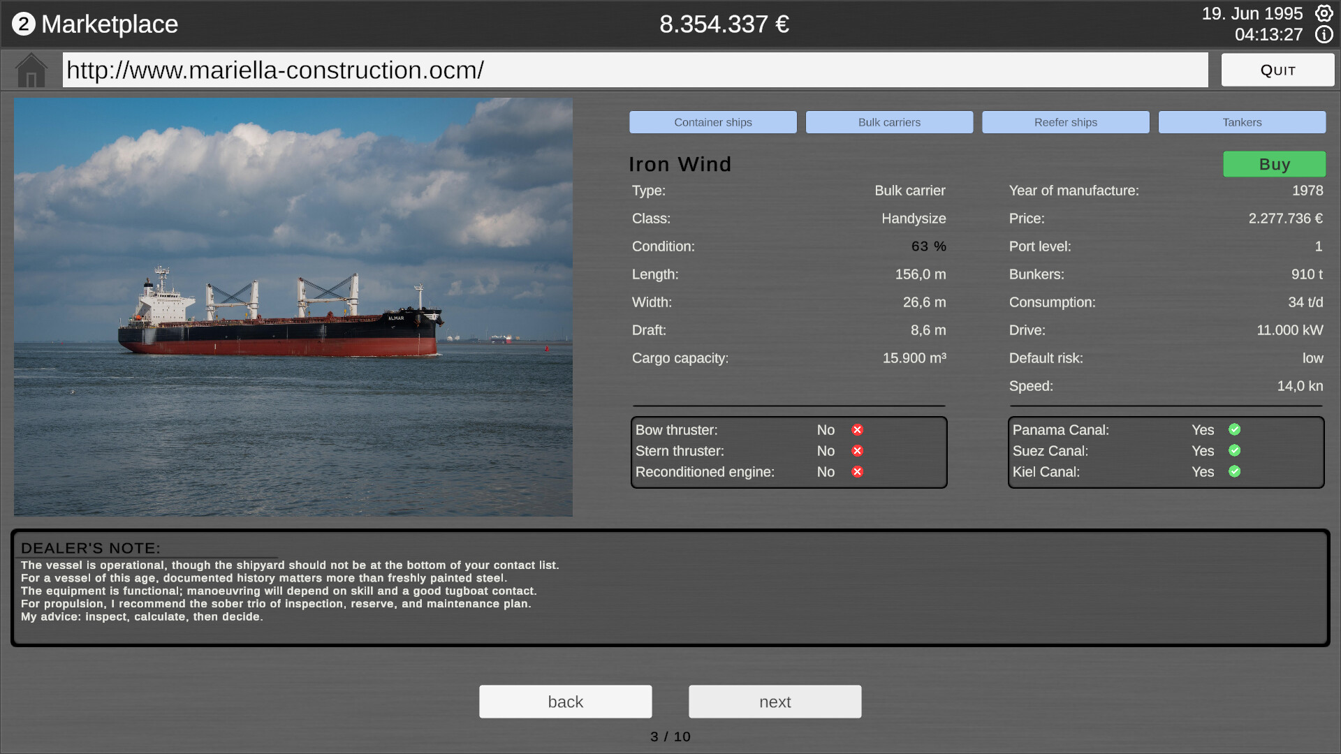 Ocean Cargo Manager screenshot 2