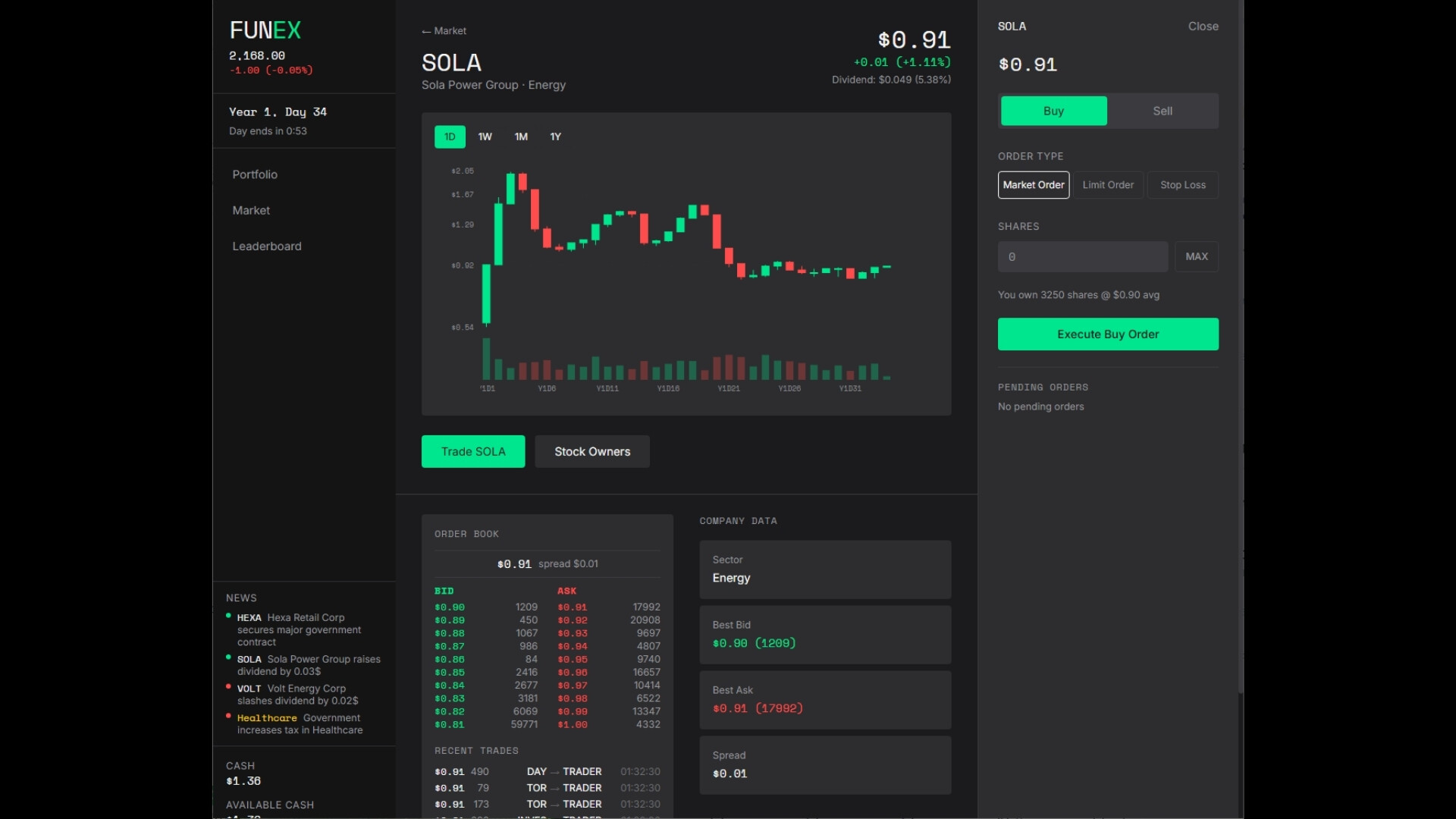 FUNEX: Stock Market Simulator screenshot 5