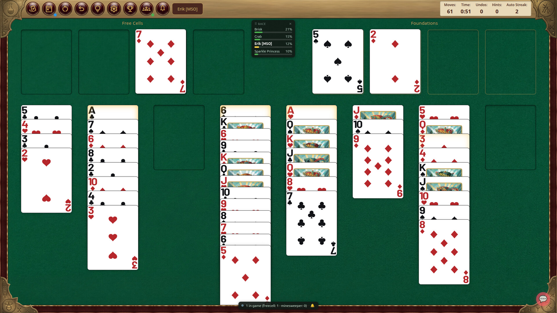 MSO FreeCell Arena screenshot 5