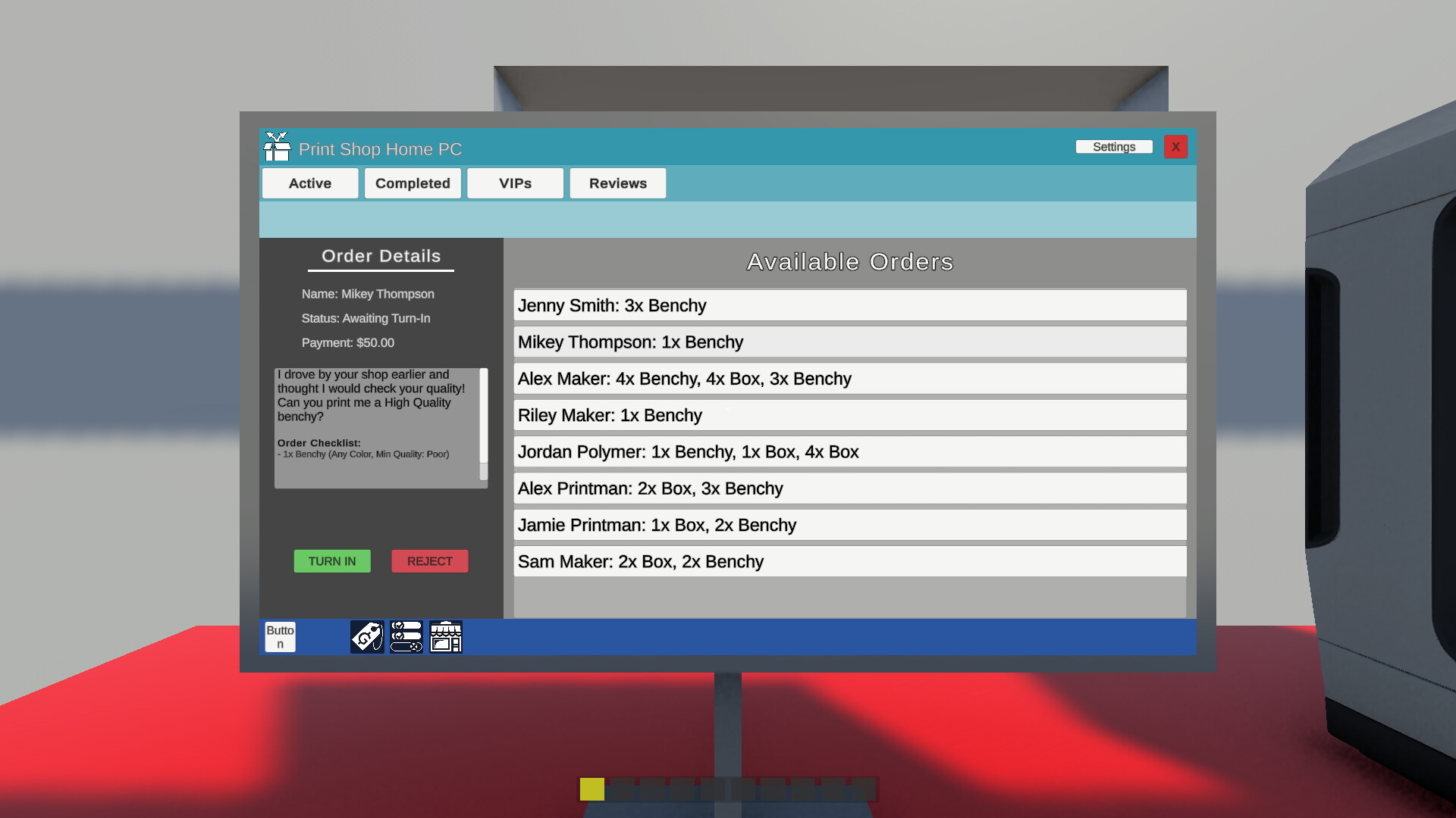 3D Print Shop Simulator screenshot 1