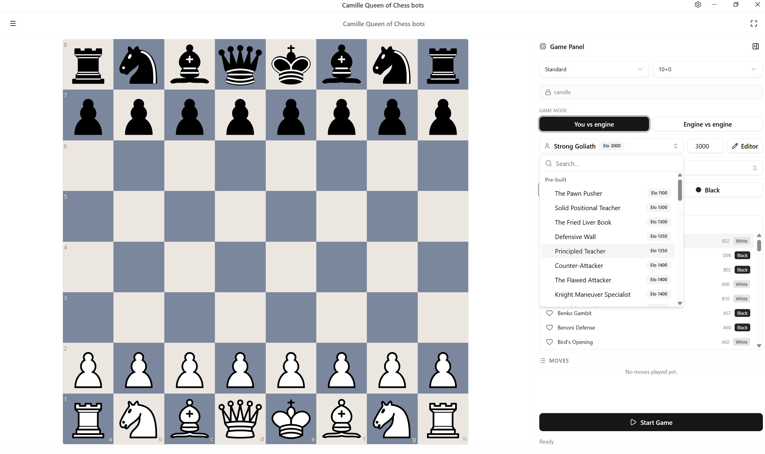 Camille Queen of Chess bots screenshot 3