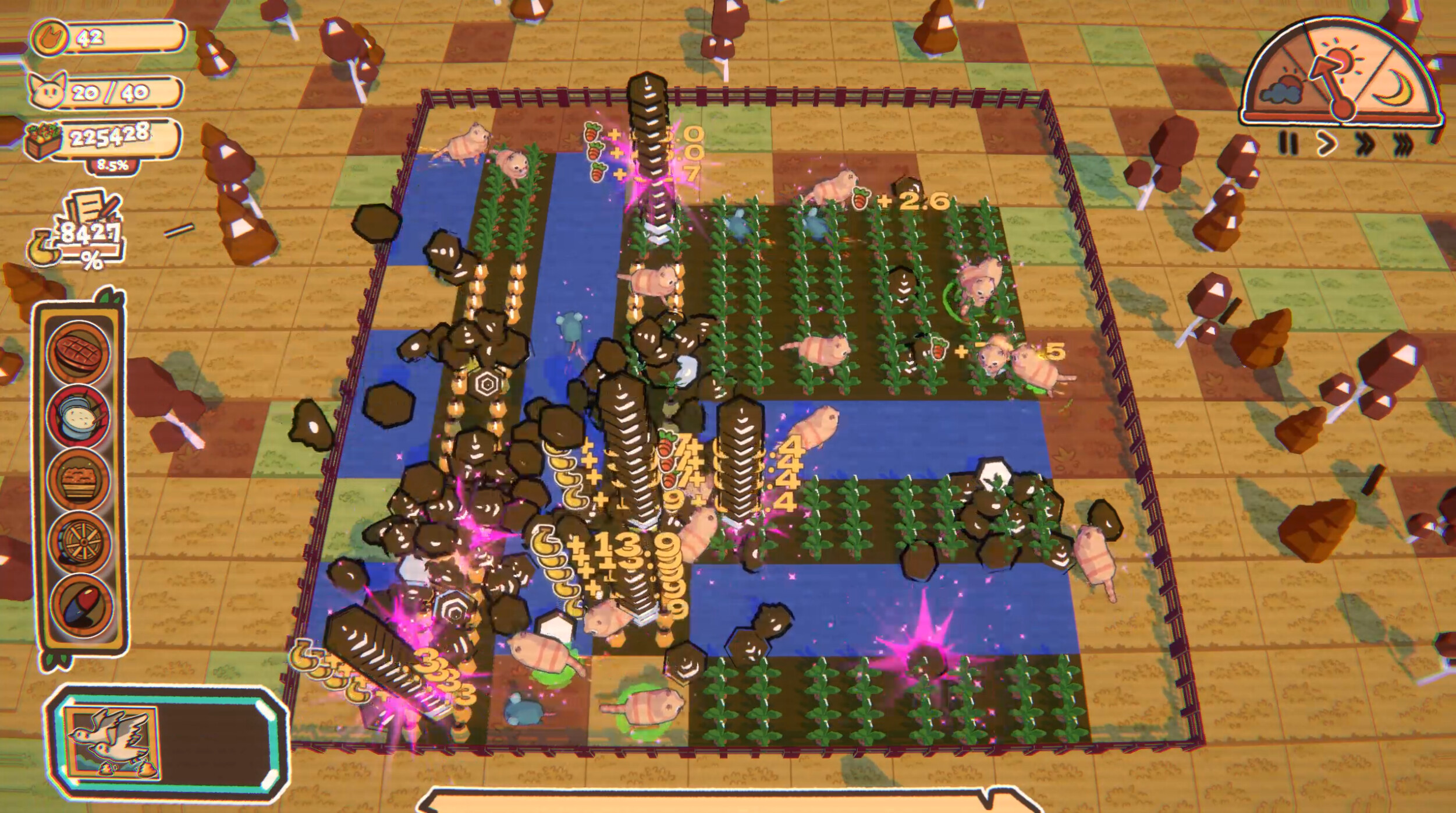Crazy Farm: Roguelike Idle Building Game screenshot 3