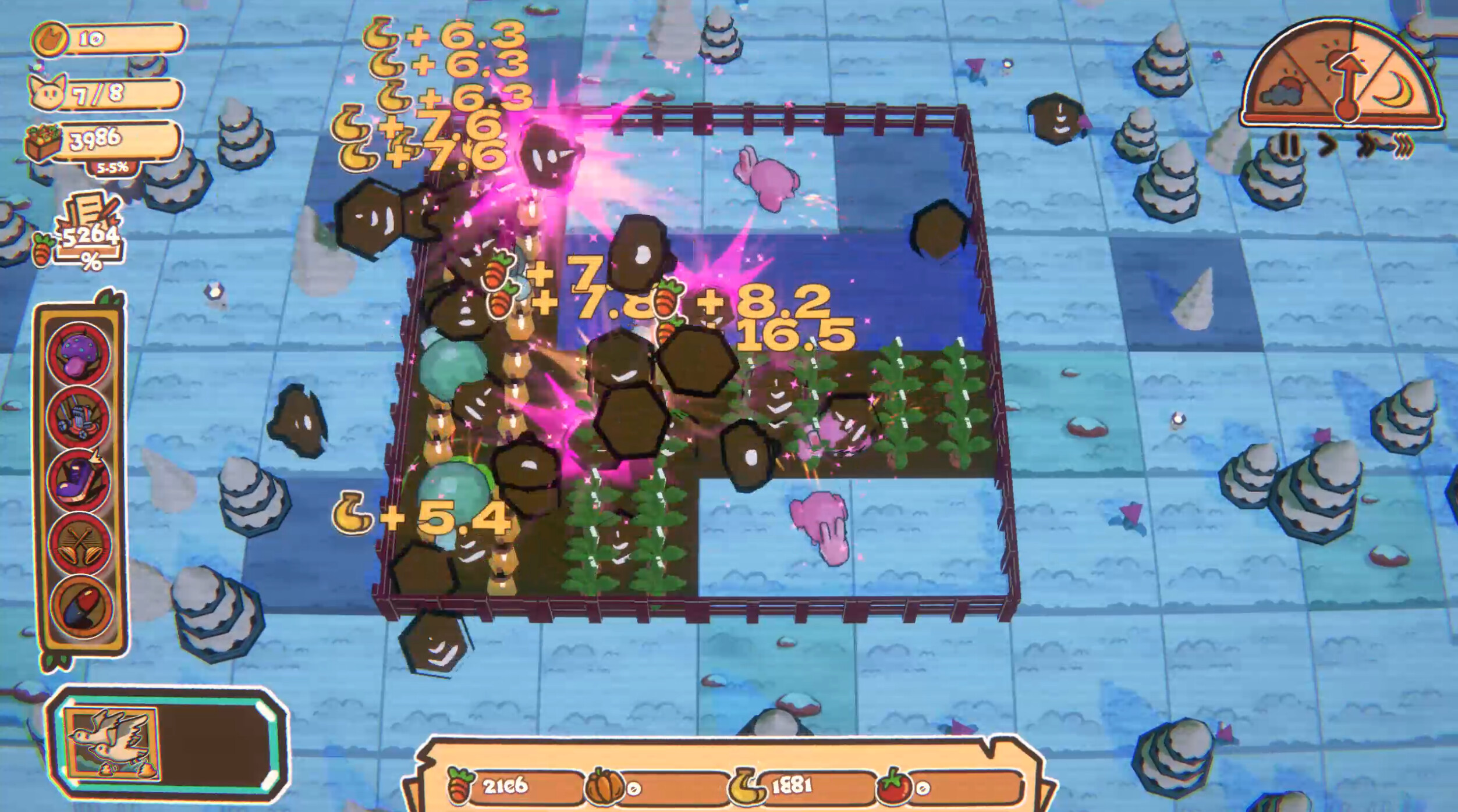 Crazy Farm: Roguelike Idle Building Game screenshot 2
