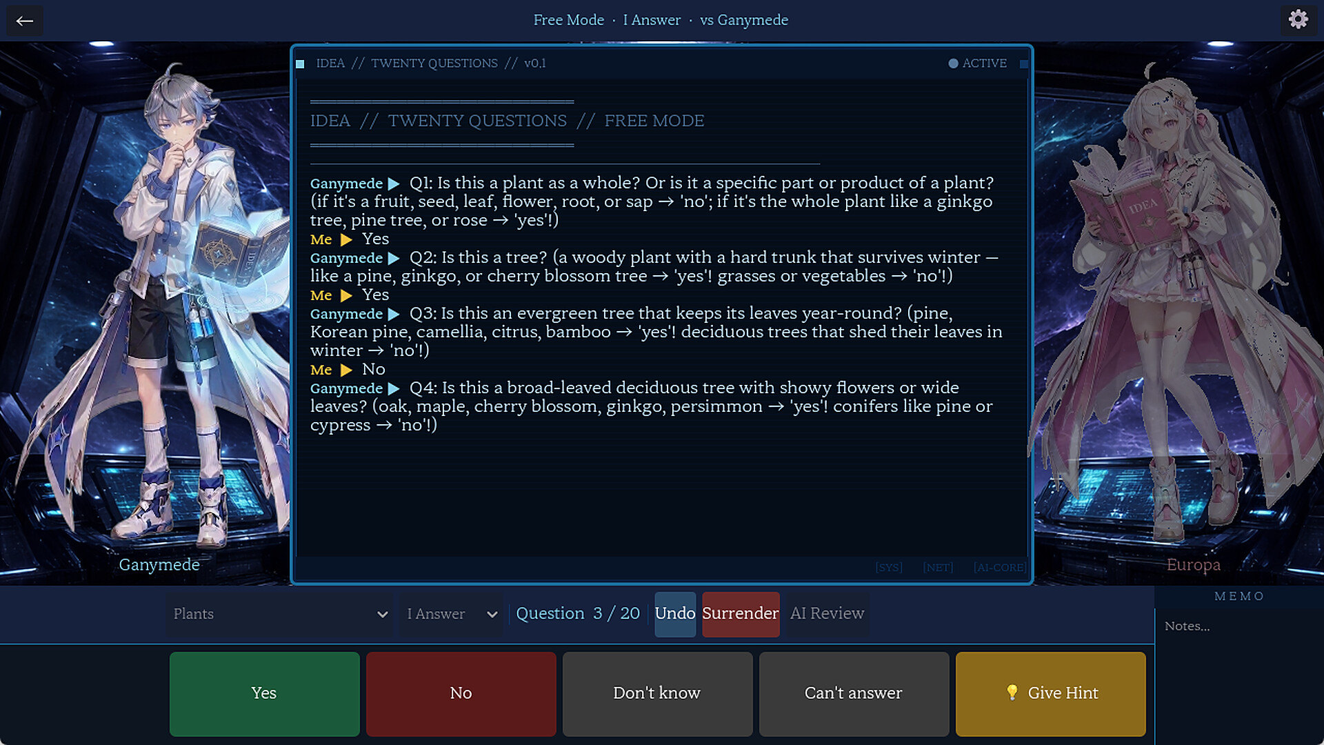 IDEA:20Q screenshot 5
