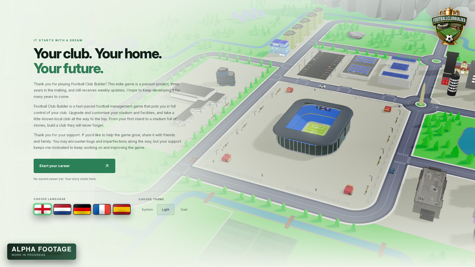 Football Club Builder screenshot 1
