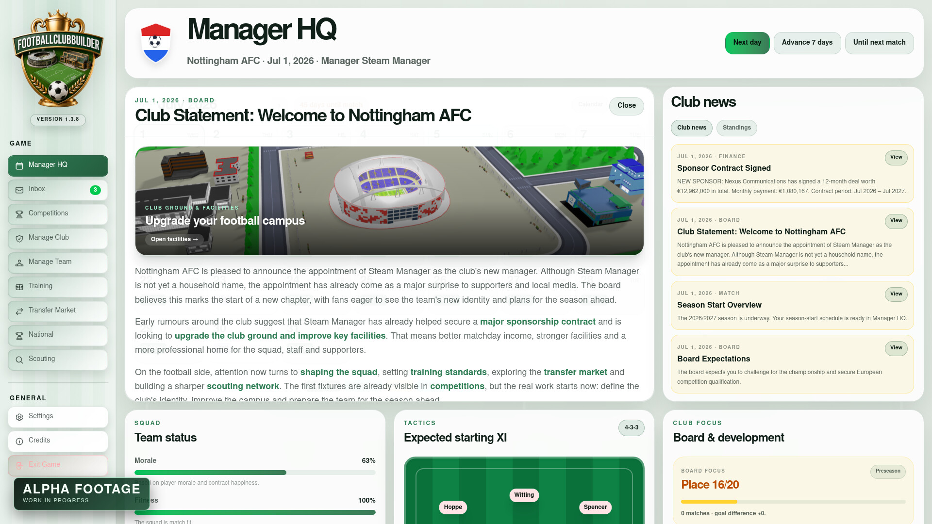 Football Club Builder screenshot 3