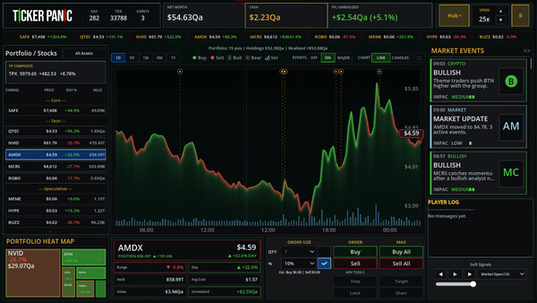 Ticker Panic: Stock Market Simulator screenshot 1