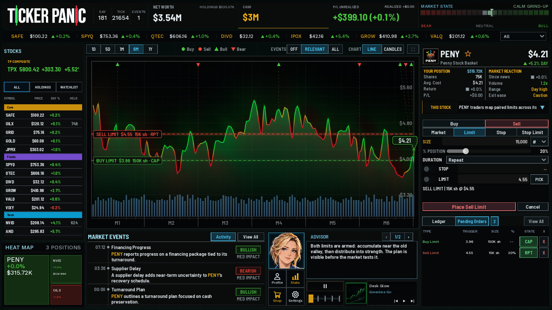Ticker Panic: Stock Market Simulator screenshot 3