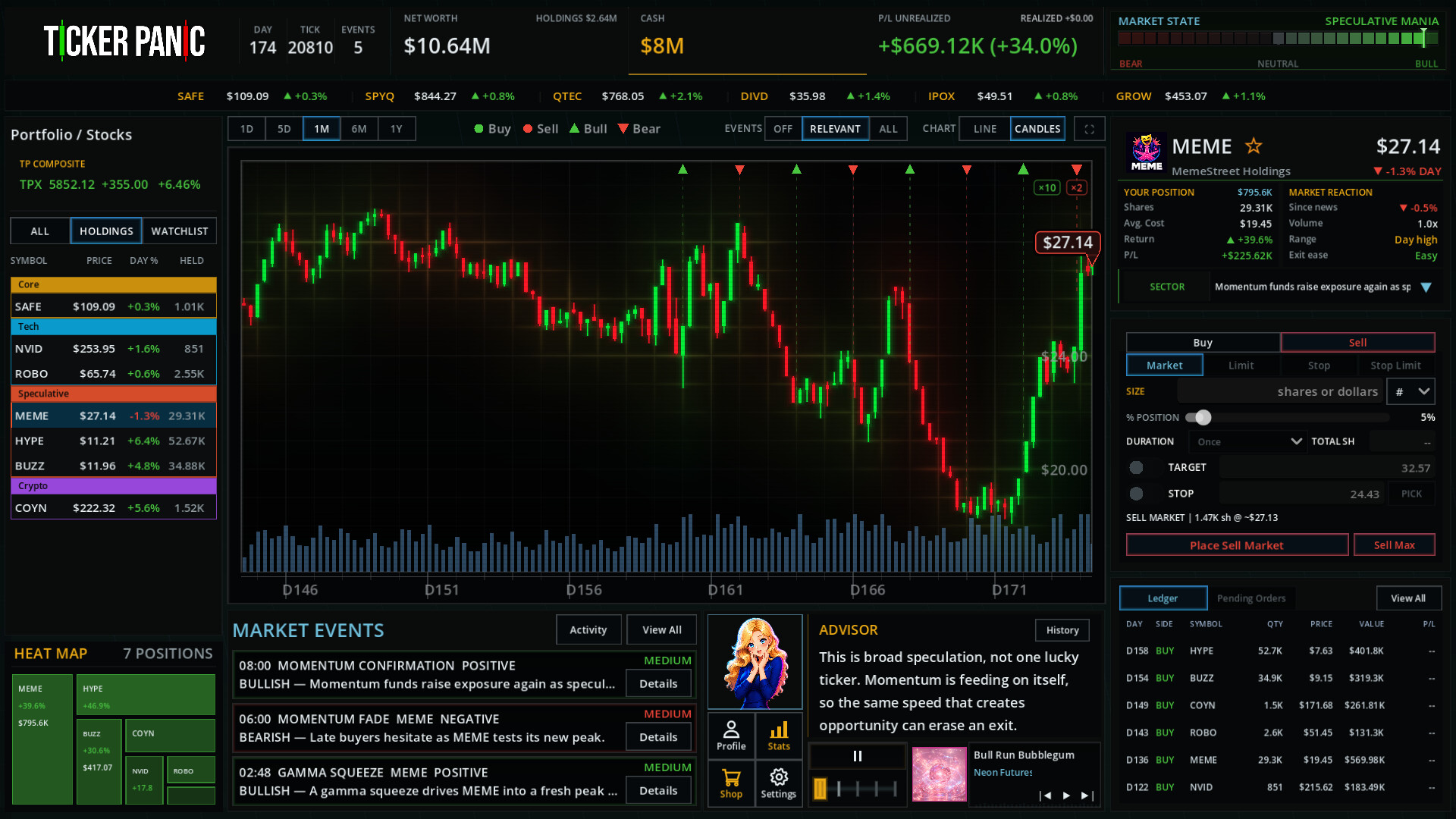 Ticker Panic: Stock Market Simulator screenshot 4