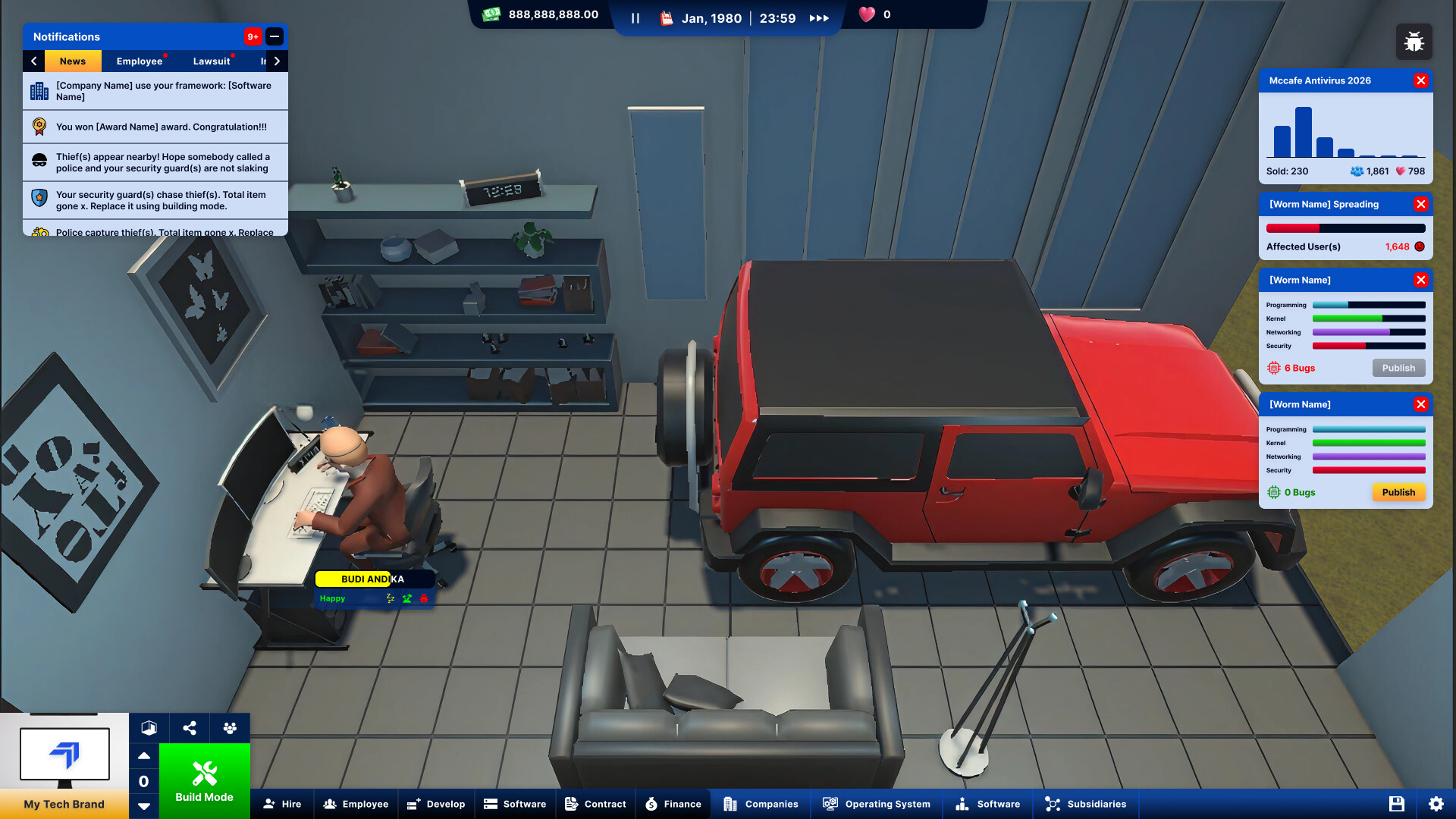 Hacker Inc. screenshot 1