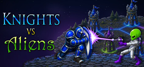 Cover art from Knights vs Aliens