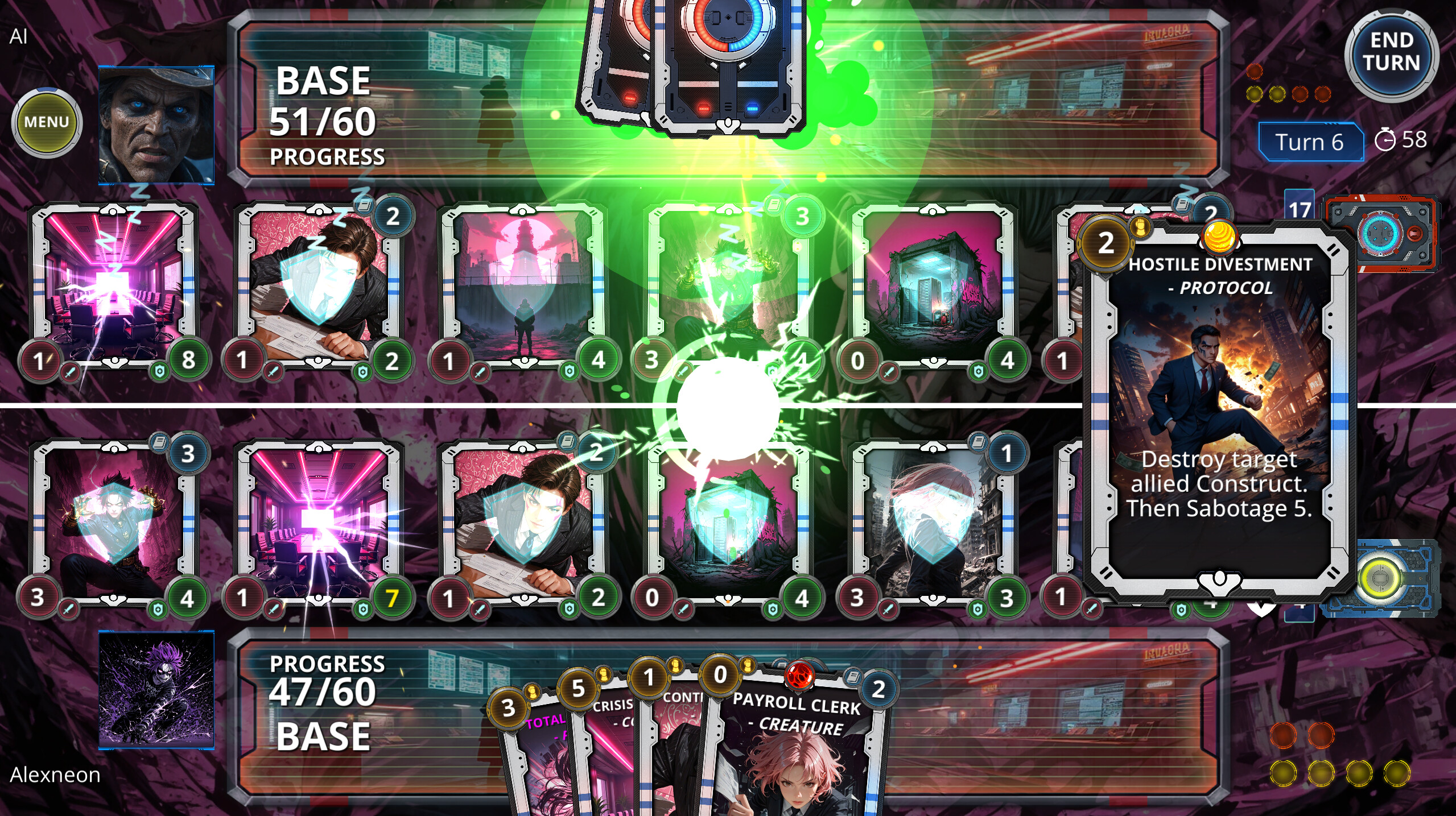 Neon Blackfall screenshot 2