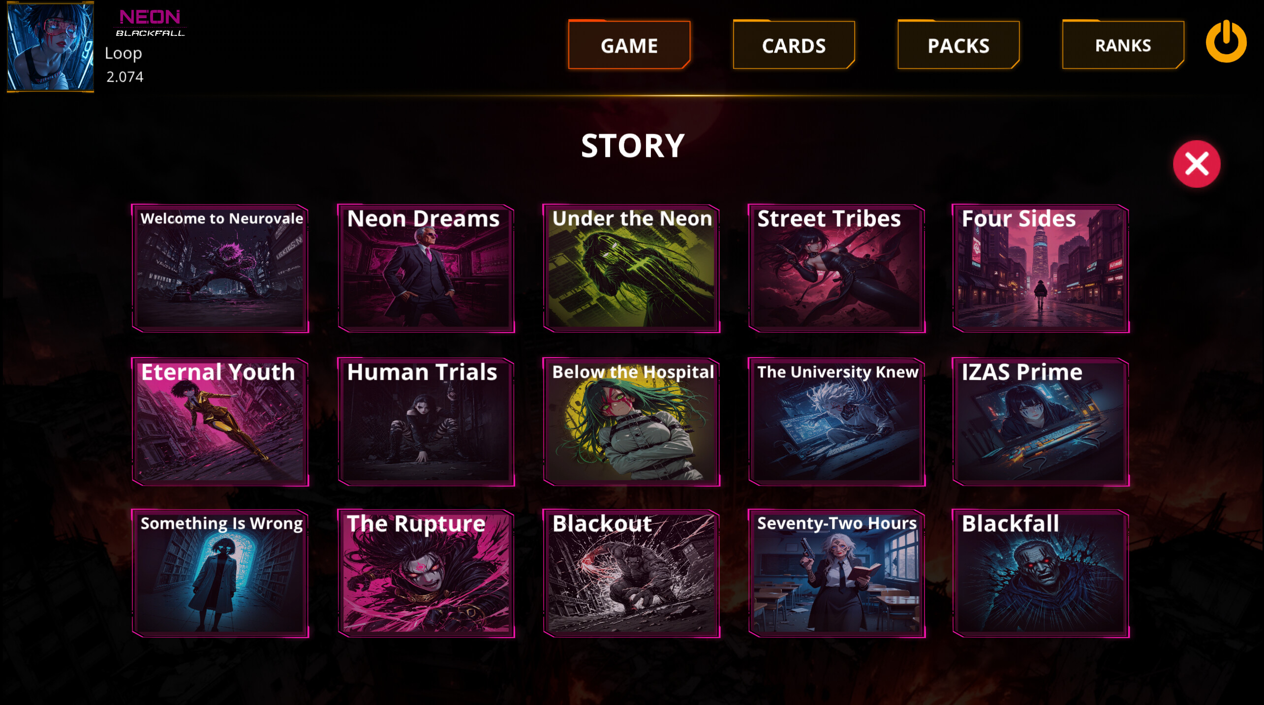 Neon Blackfall screenshot 5