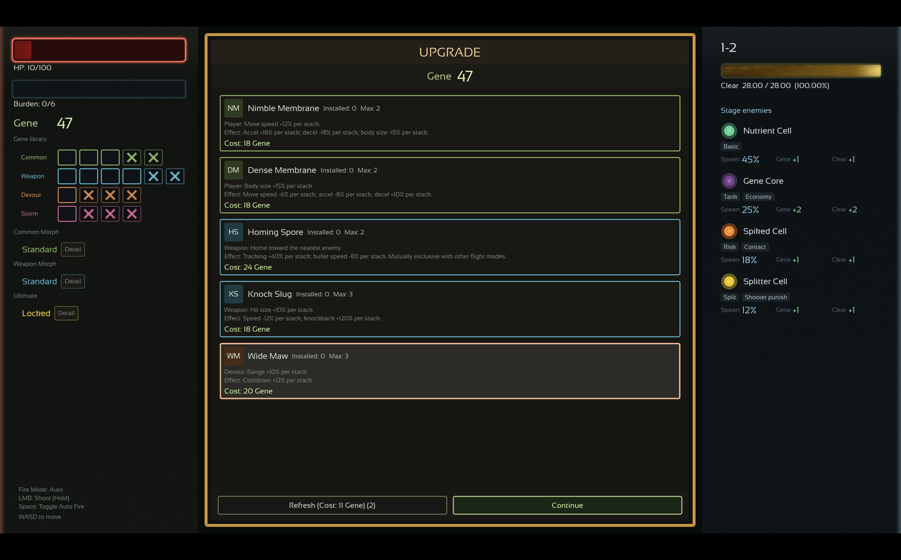 EvoluCell screenshot 2