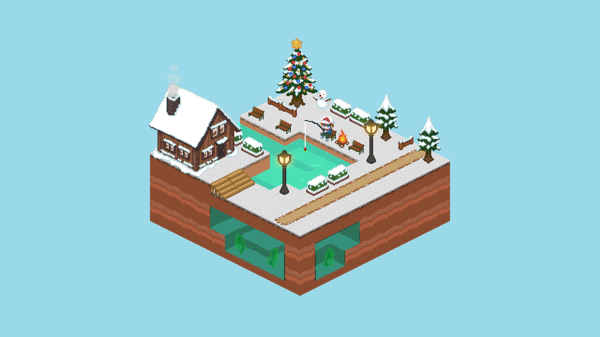 Desktop Fishing Garden screenshot 3