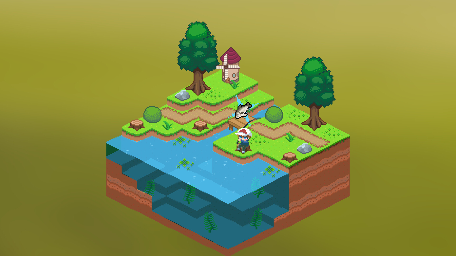 Desktop Fishing Garden screenshot 2