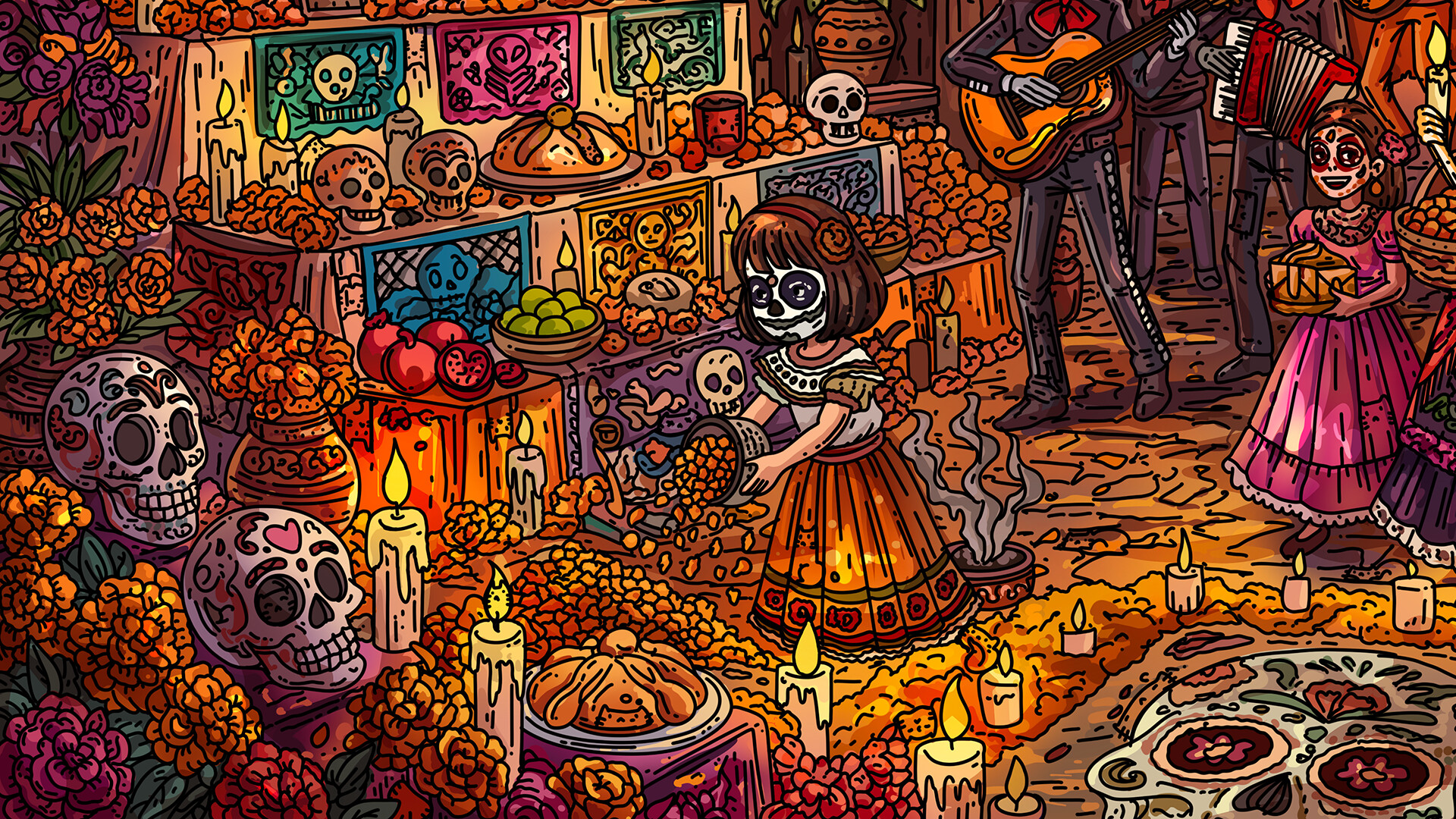 100 Calavera Cats screenshot 2