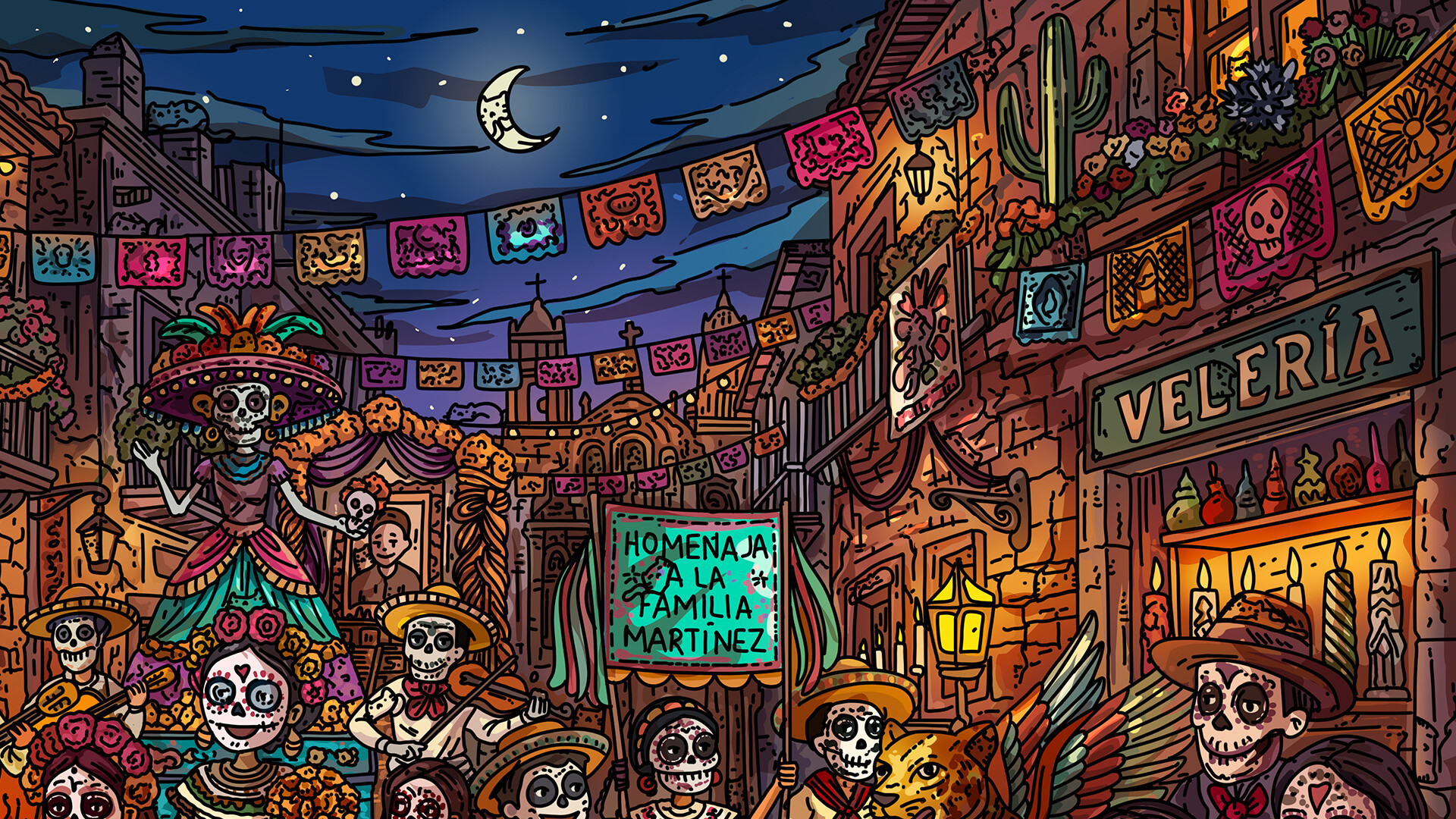 100 Calavera Cats screenshot 3
