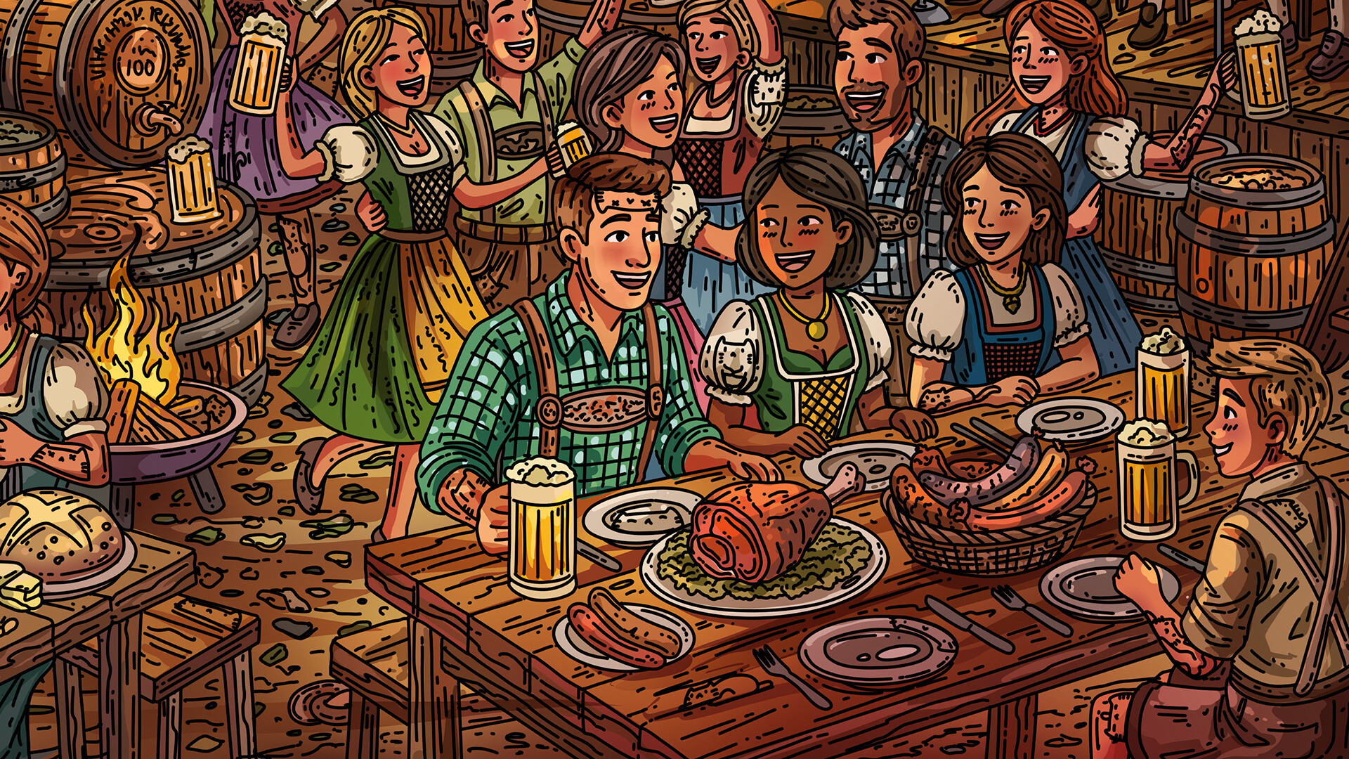 100 Oktoberfest Cats screenshot 3