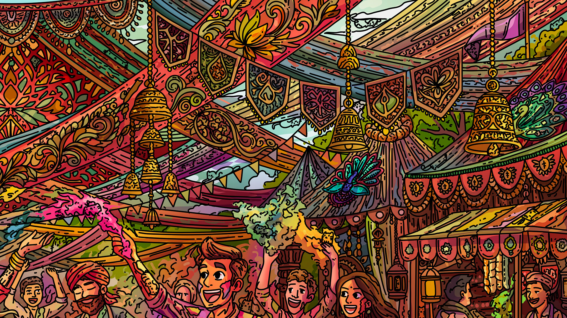 100 Holi Cats screenshot 5