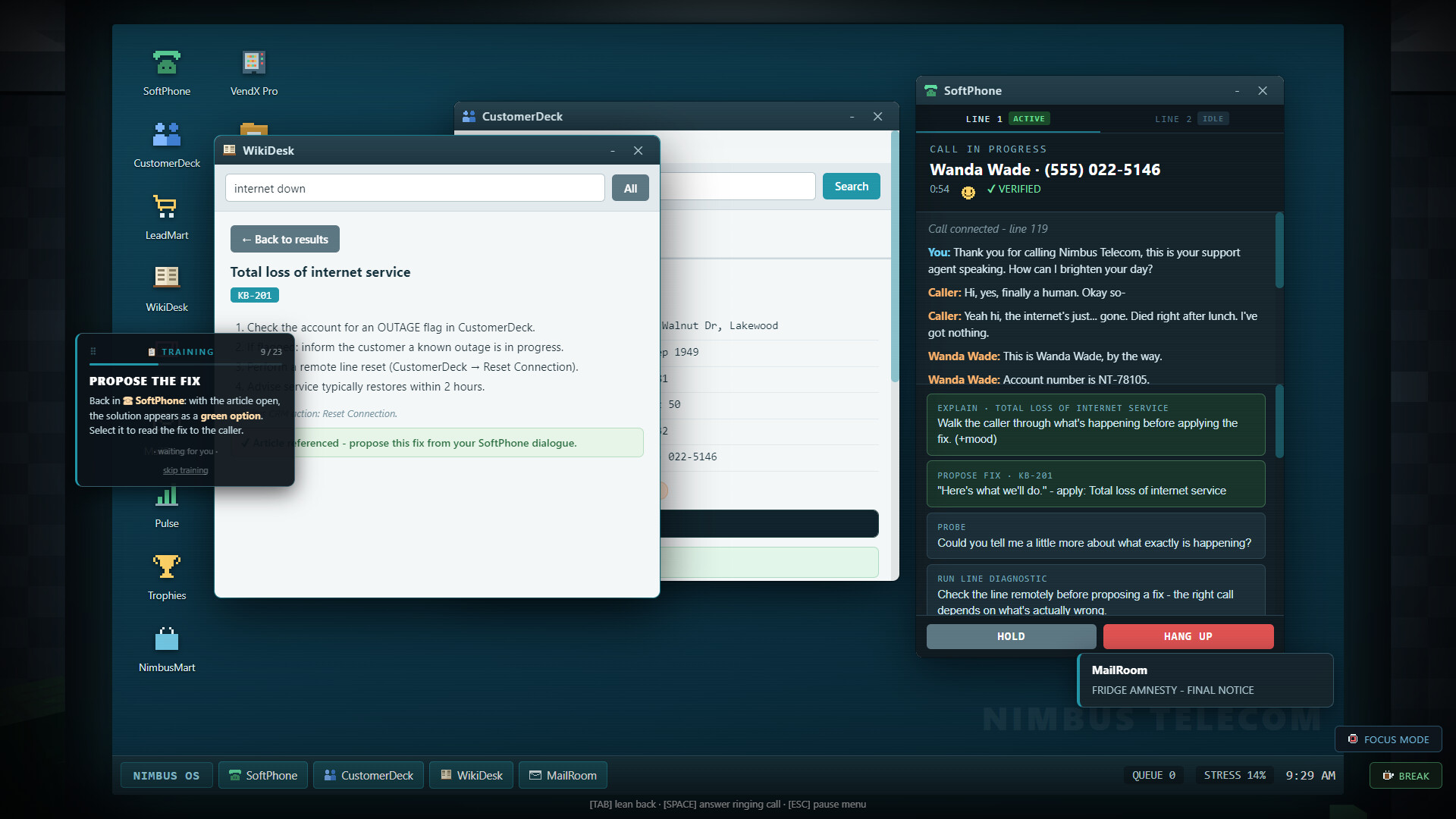 On Hold - Call Center Simulator screenshot 3