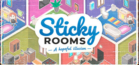 Cover art from Sticky Rooms: A hopeful illusion
