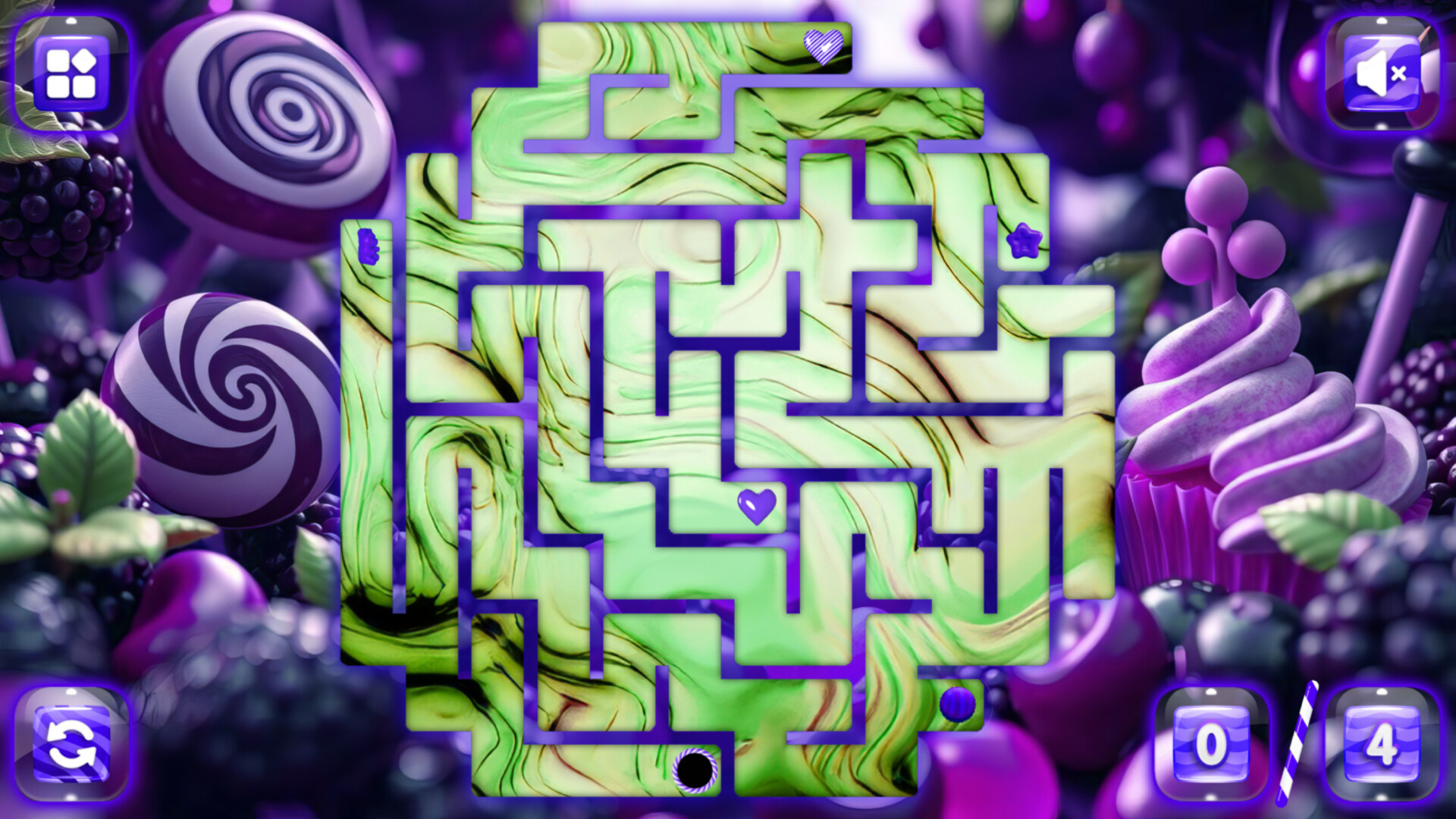Sweetie Candy Maze: Blackberry screenshot 3
