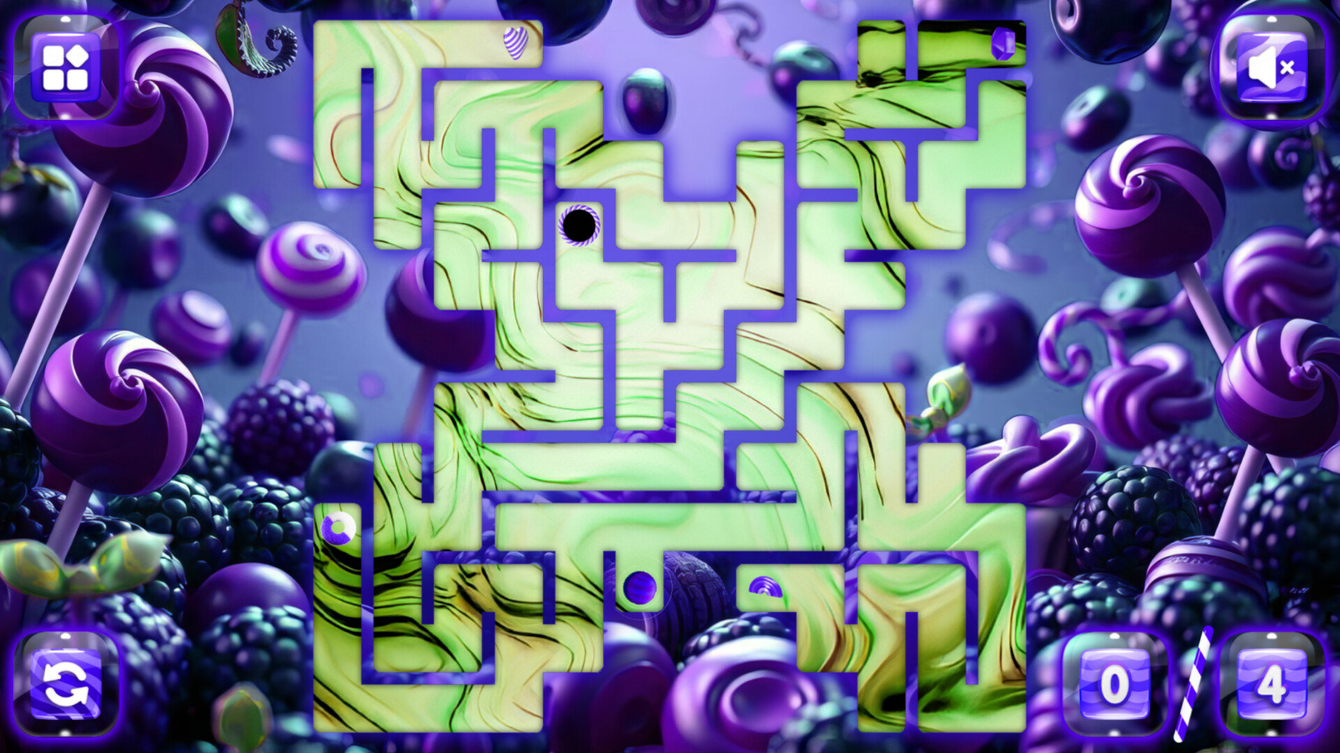 Sweetie Candy Maze: Blackberry screenshot 4