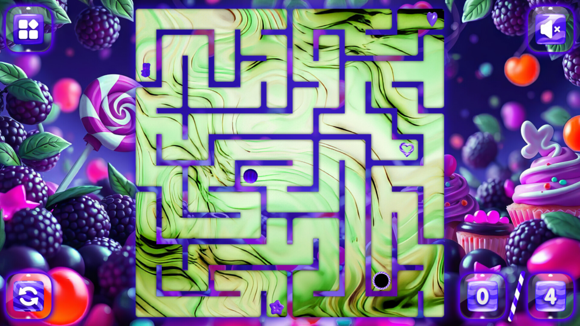 Sweetie Candy Maze: Blackberry screenshot 5