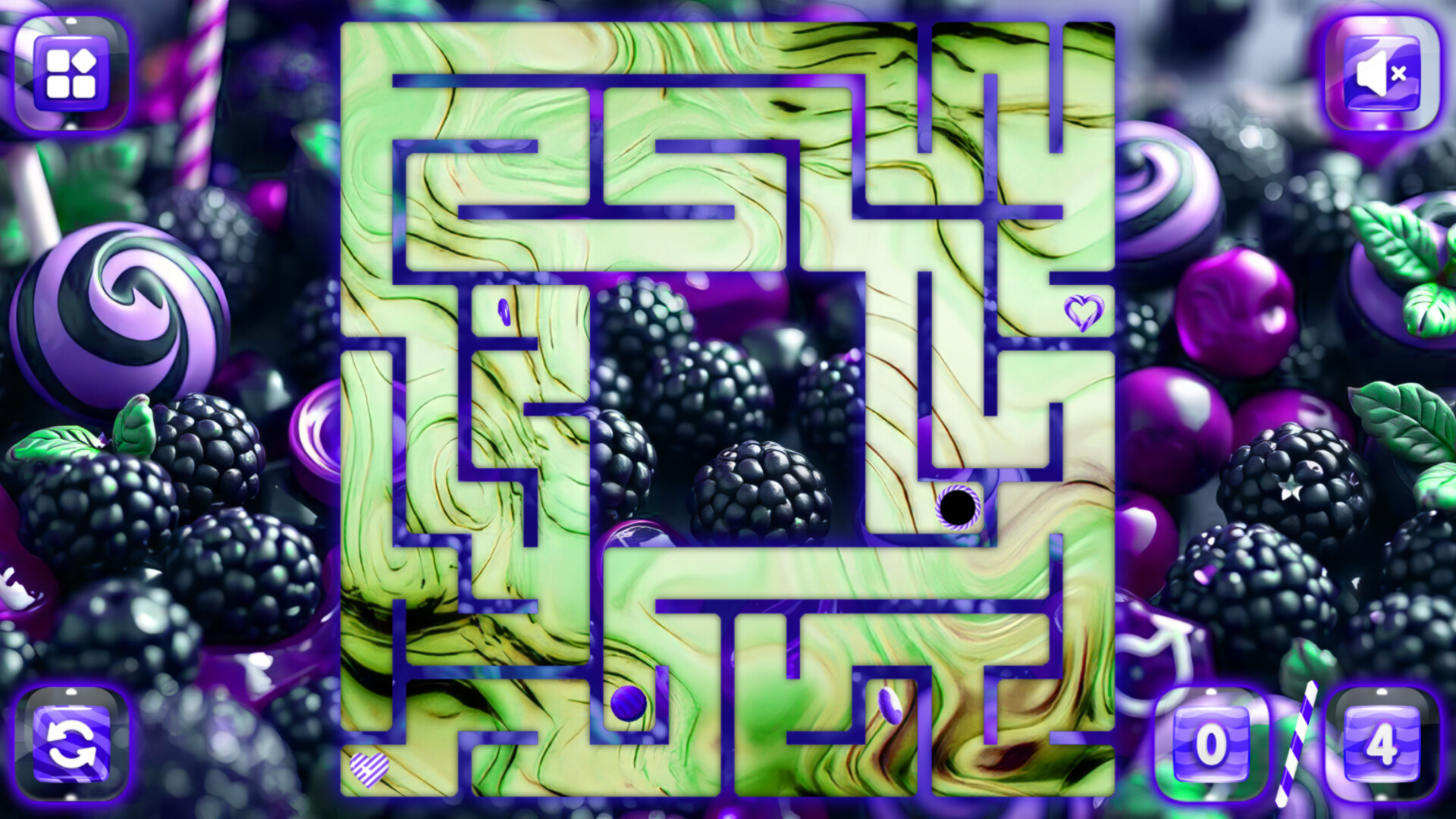 Sweetie Candy Maze: Blackberry screenshot 2
