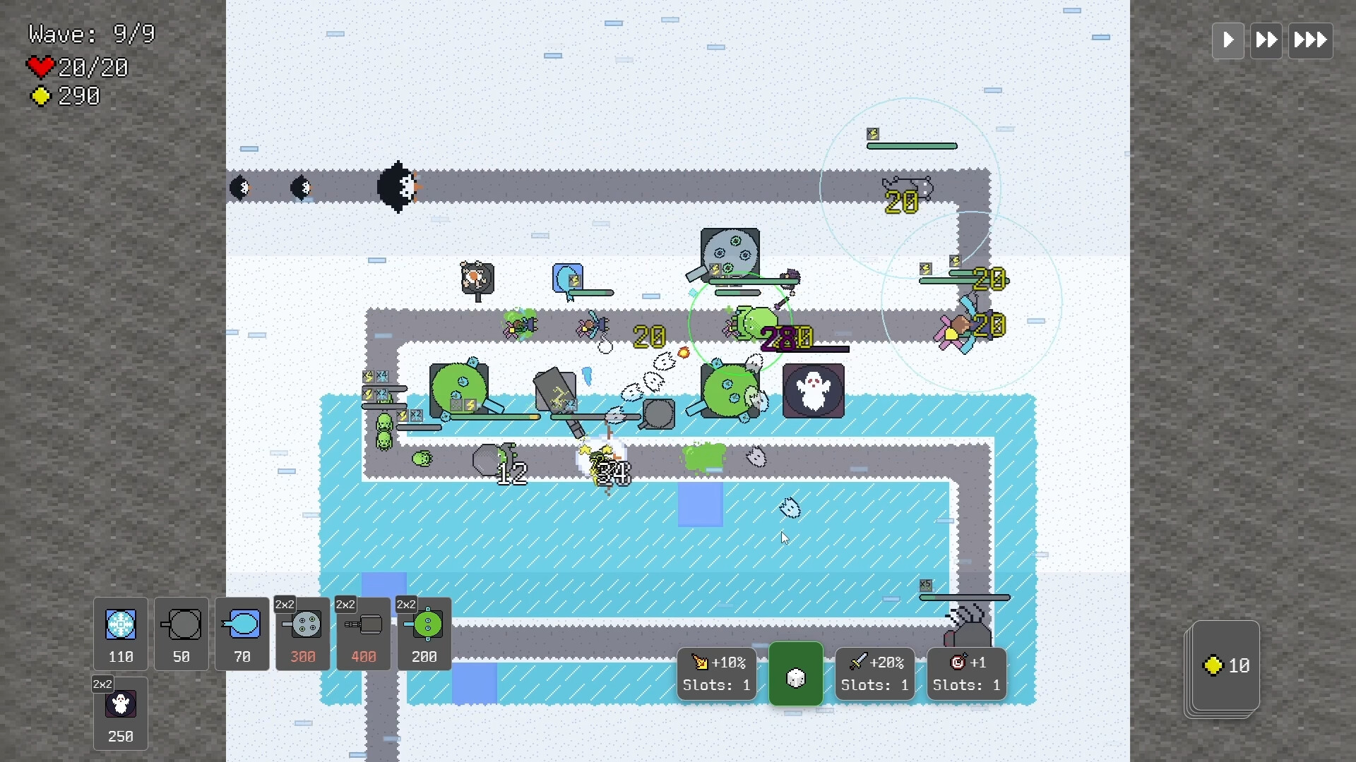 A Roguelike Tower Defense trailer