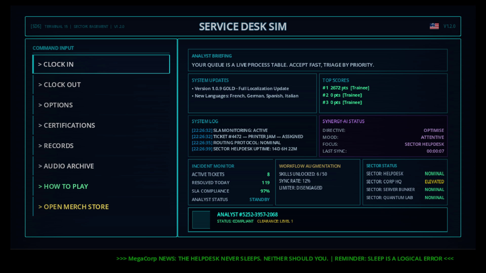 Service Desk Sim screenshot 1