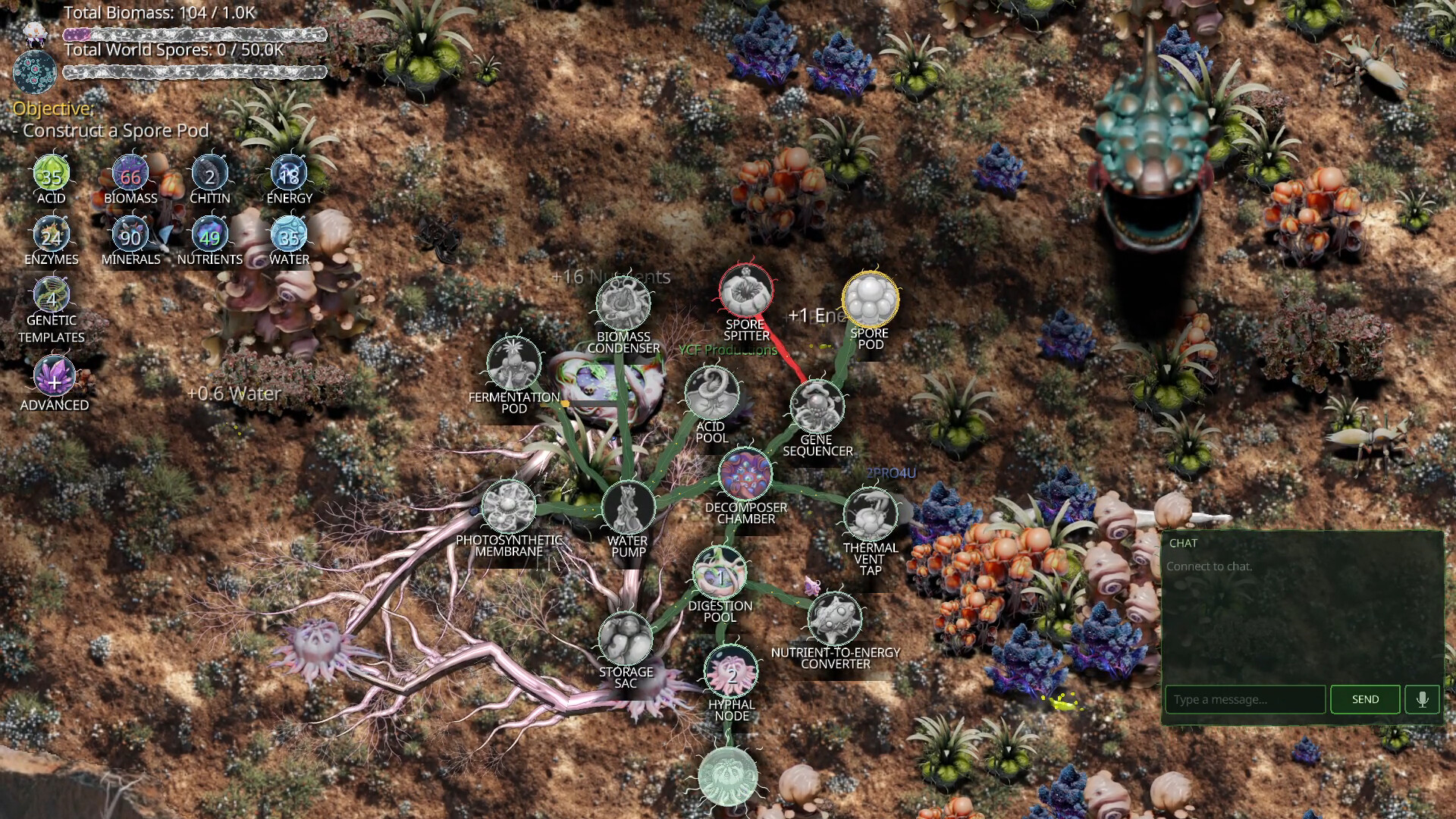 Mycelium Conquest: Mitosis screenshot 2