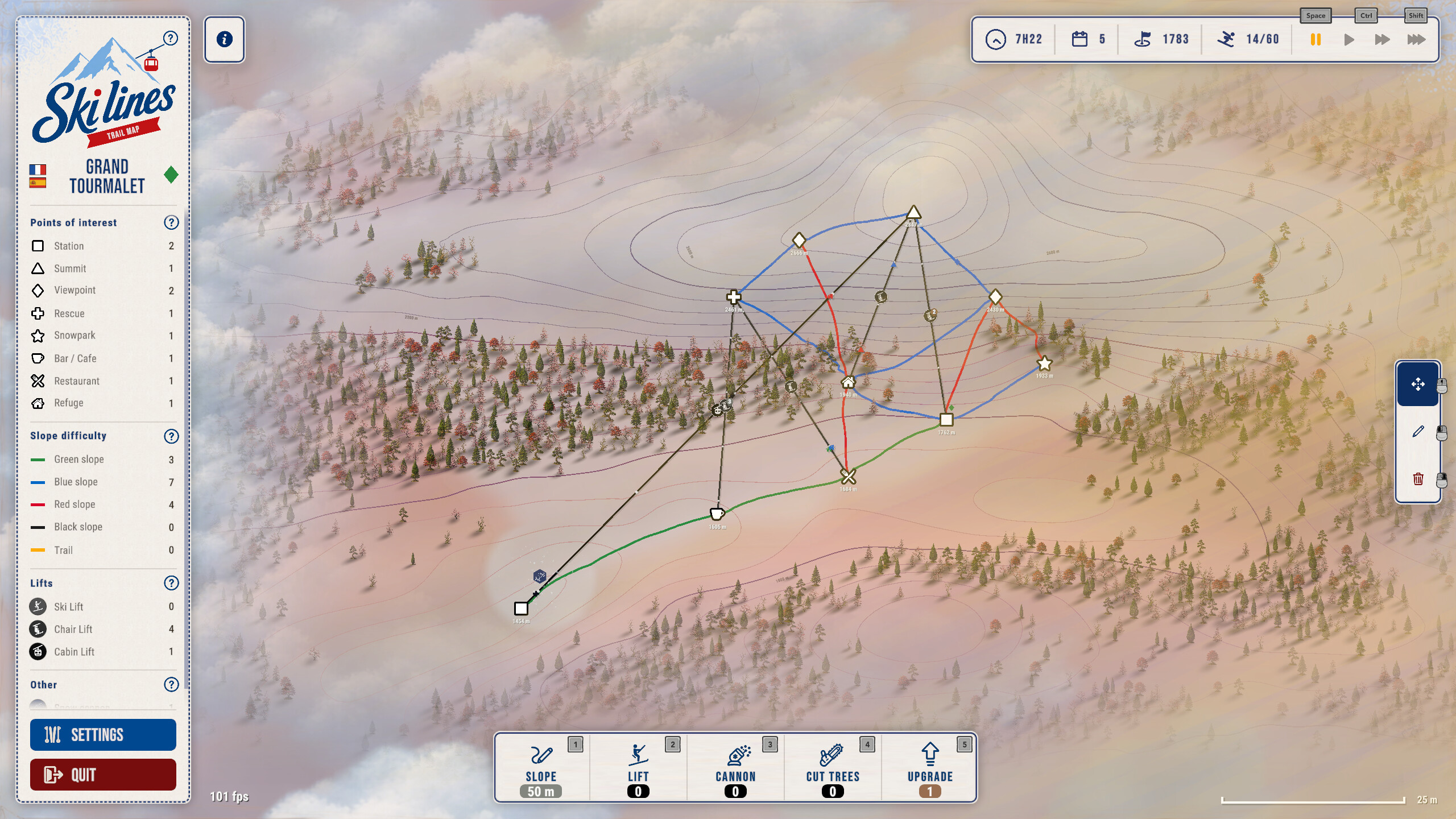 Ski Lines: Trail Map trailer