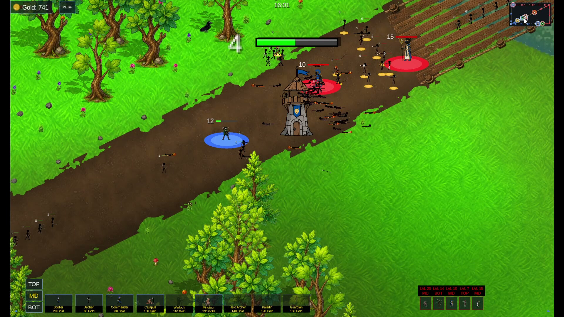 Stick Wars: The Laneborn screenshot 4