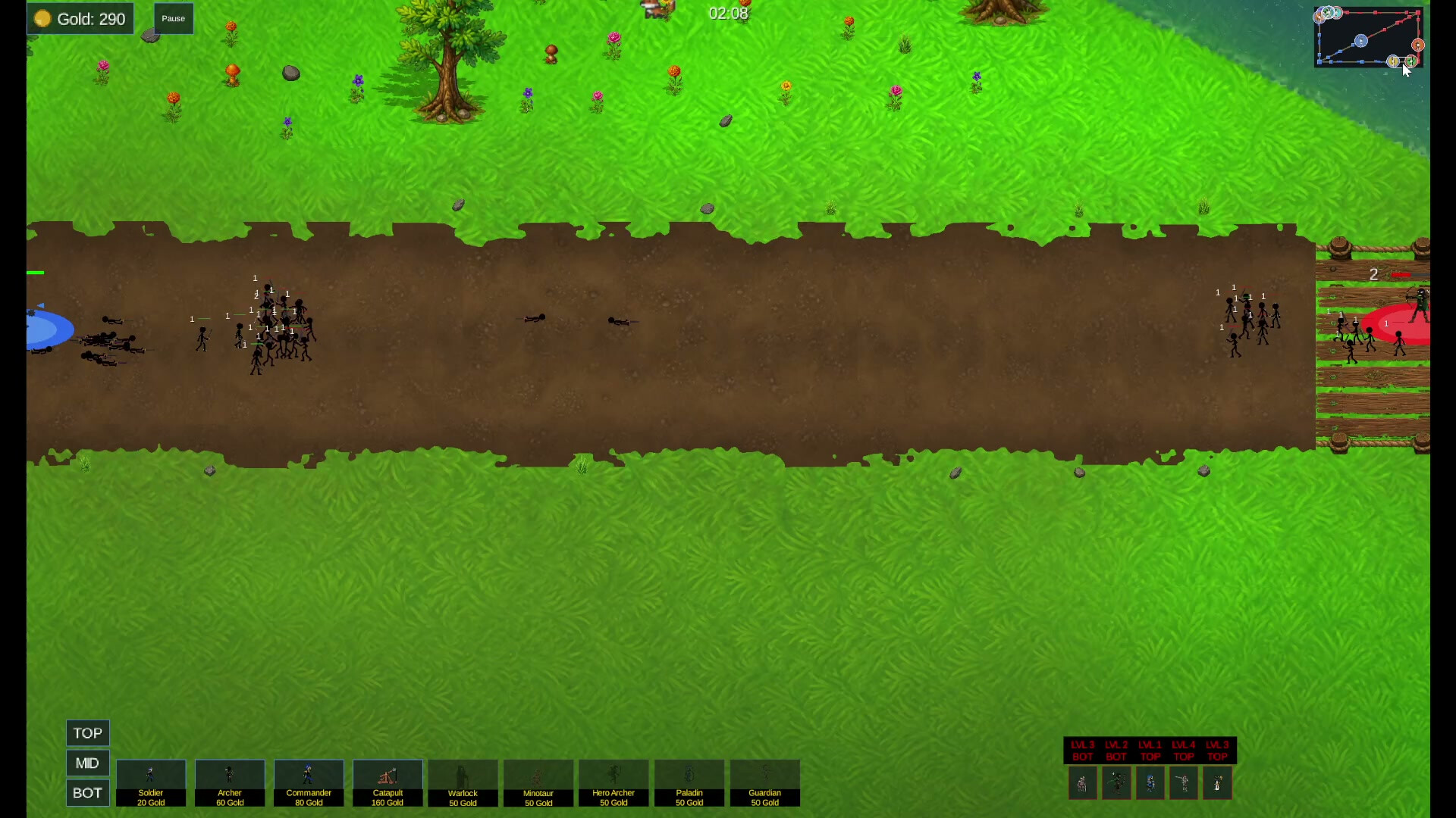 Stick Wars: The Laneborn screenshot 2