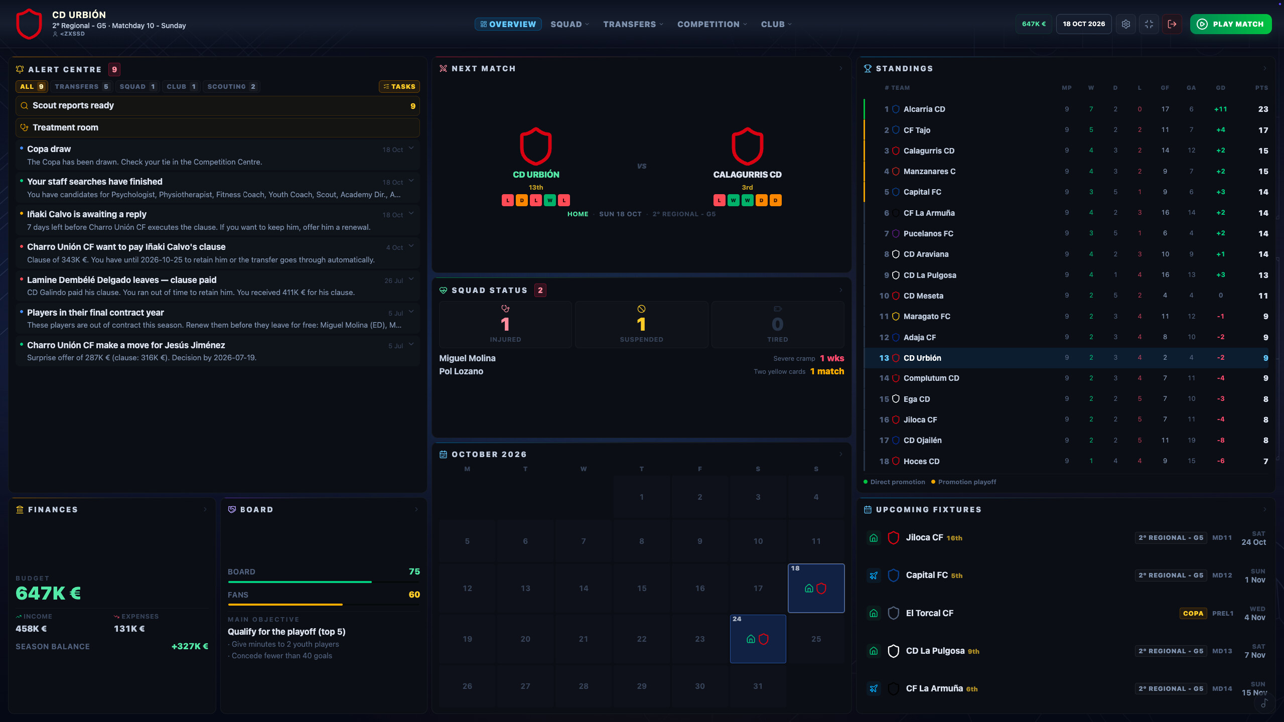Total Club Manager screenshot 2