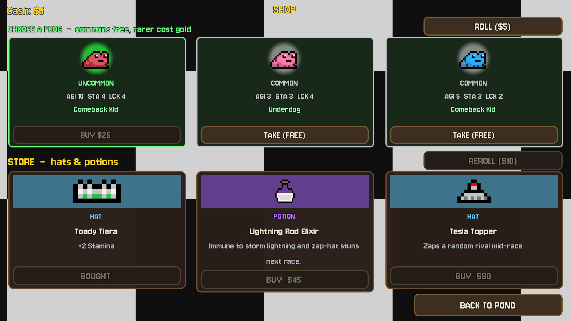 Frog Racing League screenshot 2