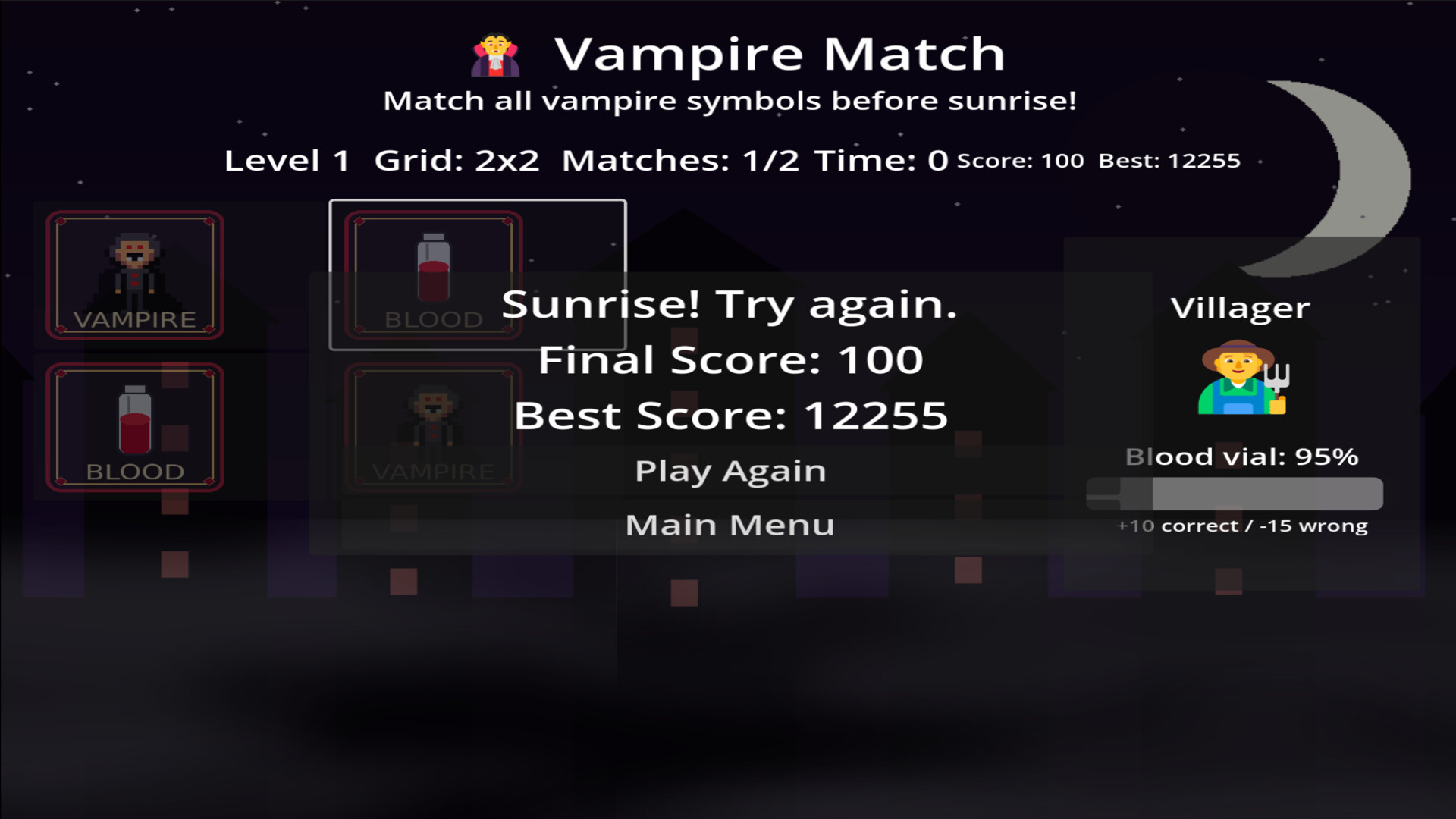 Vampire Match screenshot 2
