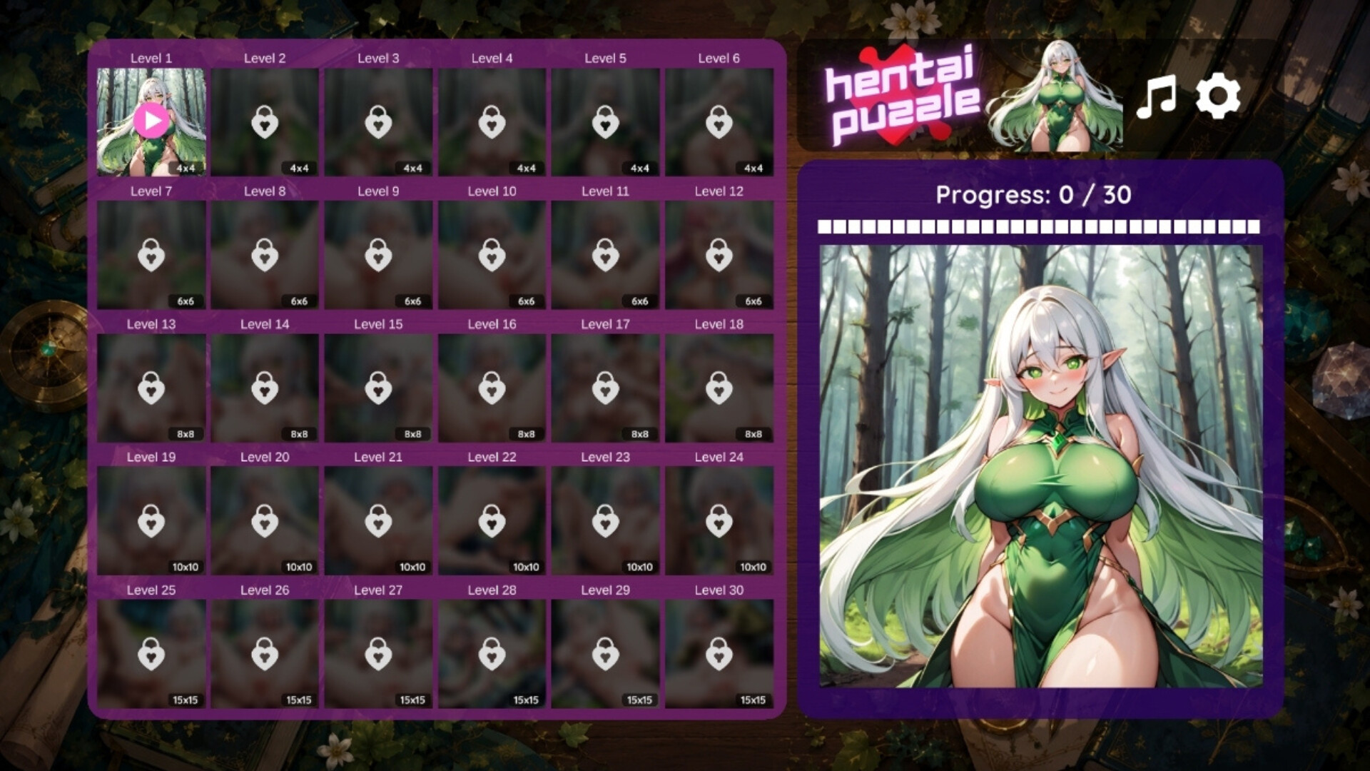 Hentai Puzzle: Alerinna screenshot 2