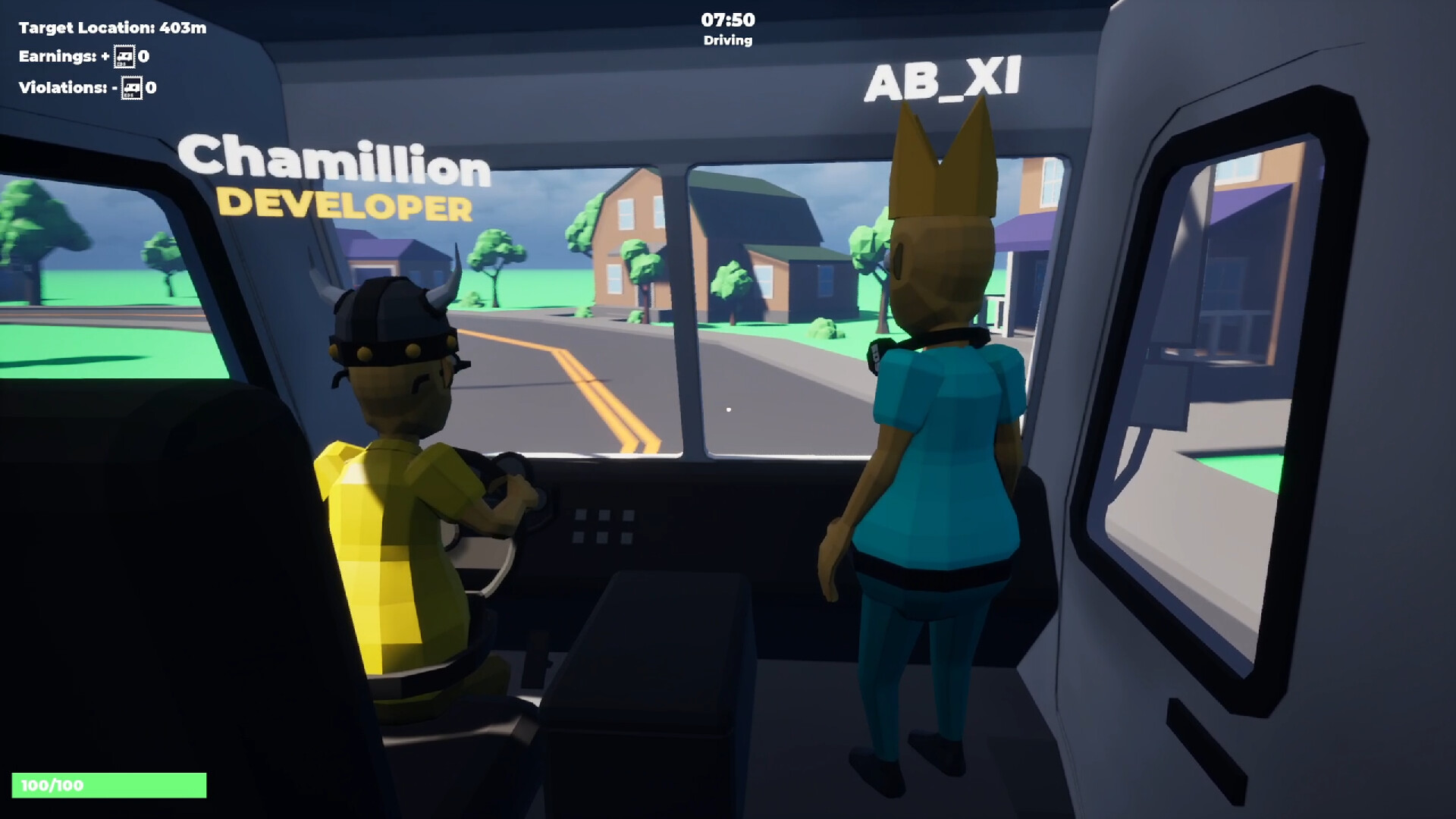 Exploding Delivery Service trailer