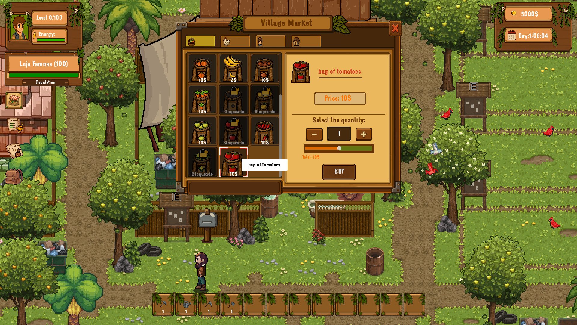 My first harvest screenshot 2