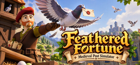 Cover art from Feathered Fortune: Medieval Post Simulator