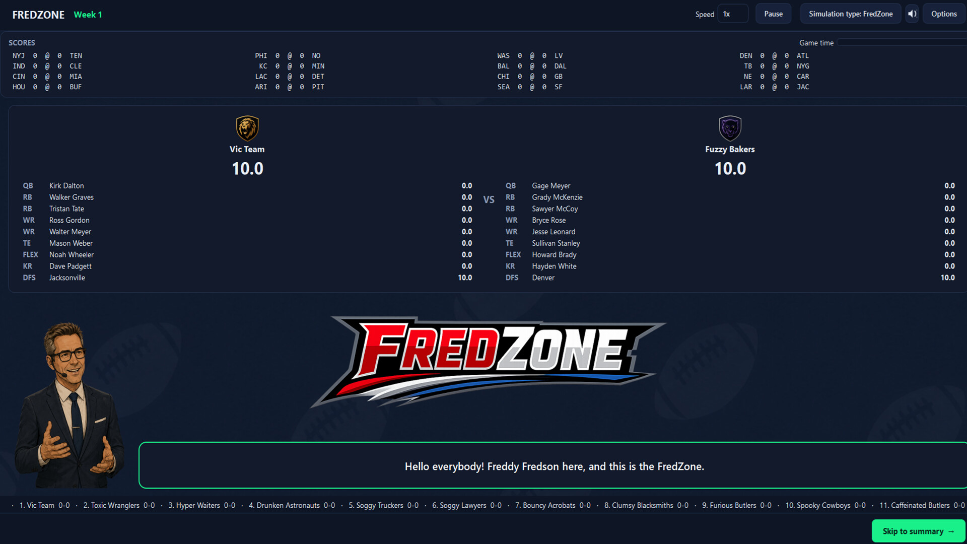ReDraft: The Fantasy Football Simulator trailer