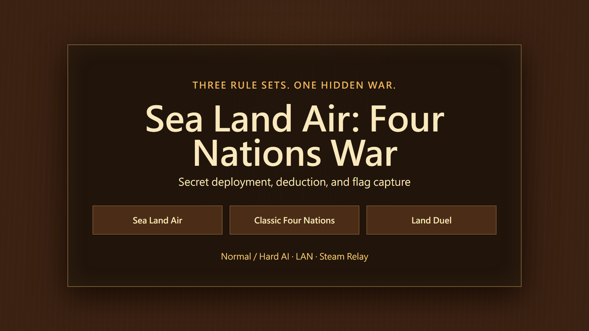 Sea Land Air: Four Nations War trailer