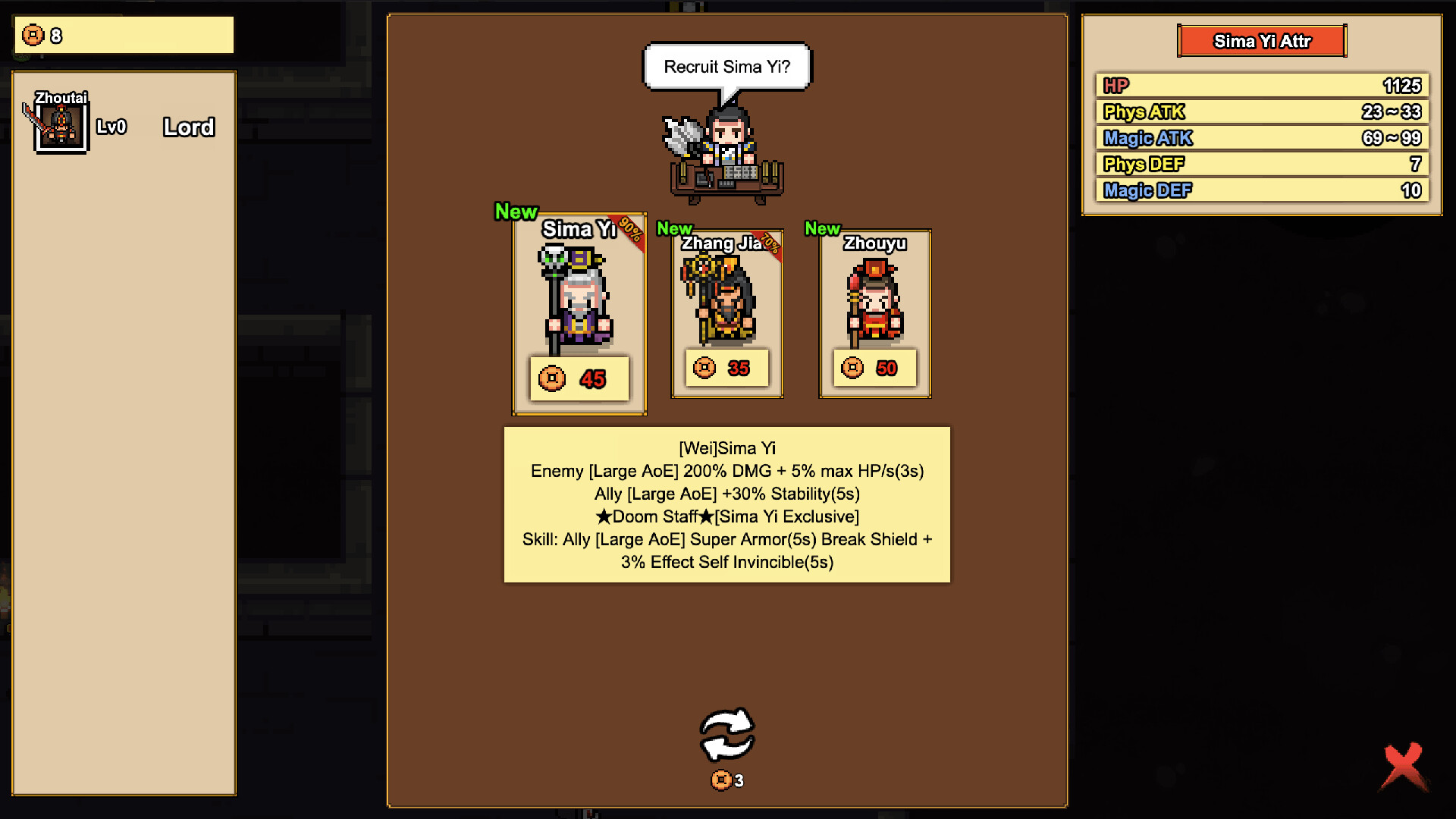 Pixel Three Kingdoms: Zombie Dungeon screenshot 3