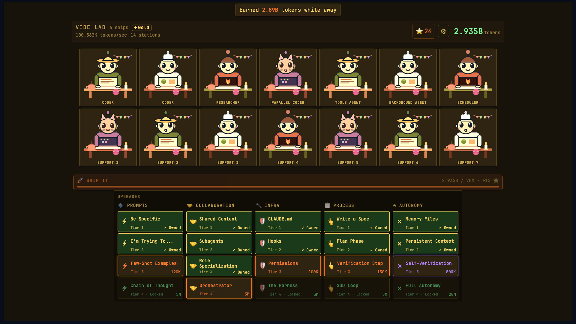 Vibe Lab: Idle Dev Sim screenshot 2